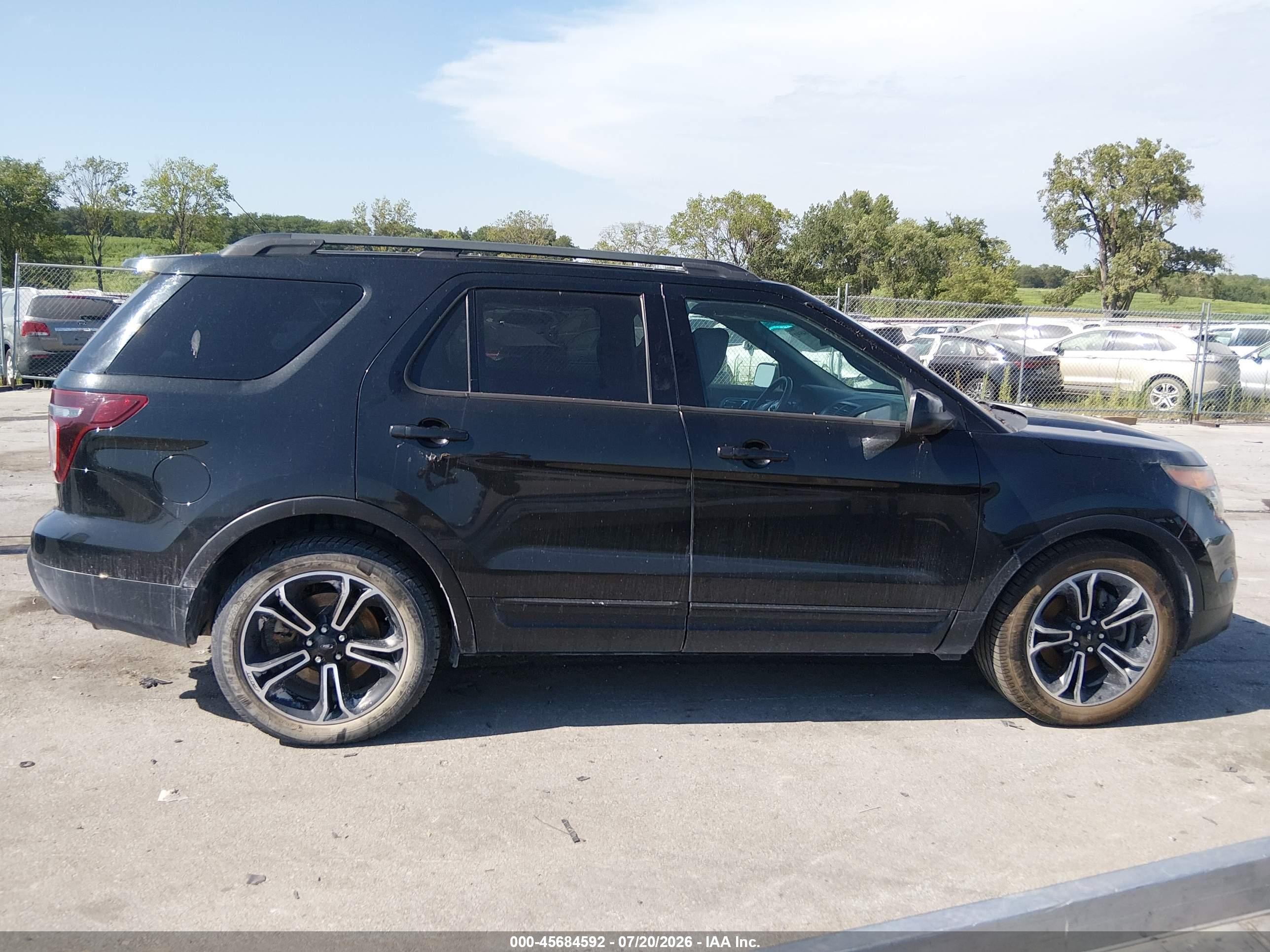 2015 Ford Explorer Sport Black vin: 1FM5K8GT1FGA08800