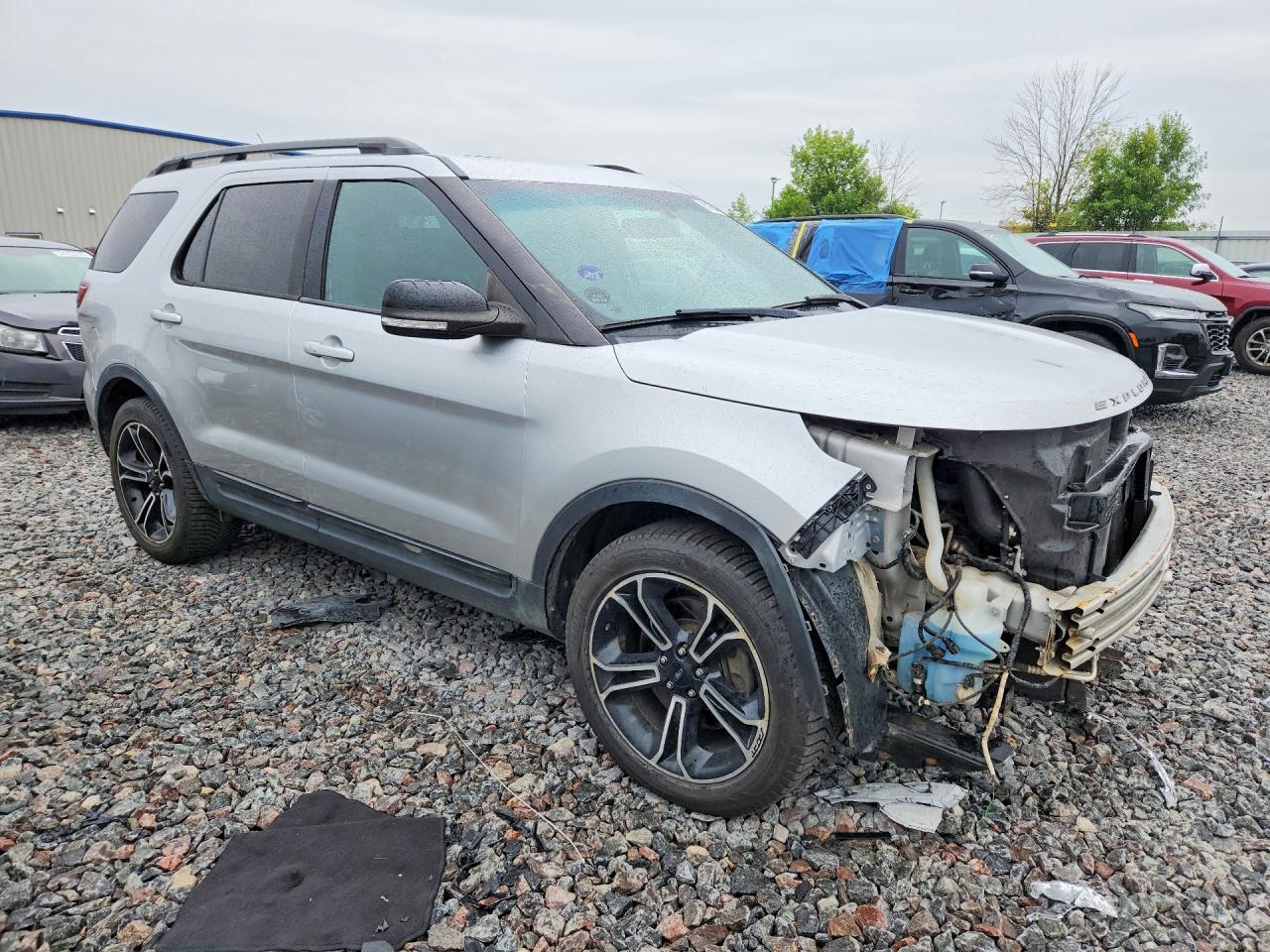 2015 Ford Explorer Sport Серебряный vin: 1FM5K8GT1FGA14256