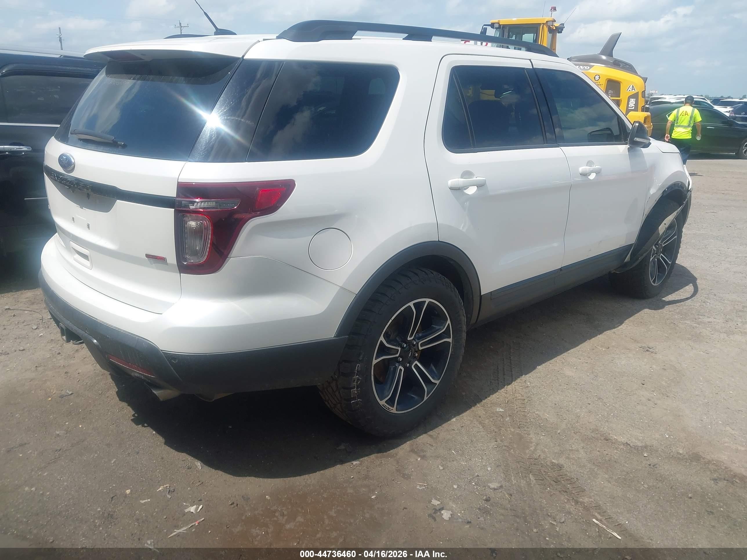 2015 Ford Explorer Sport Белый vin: 1FM5K8GT1FGA19053