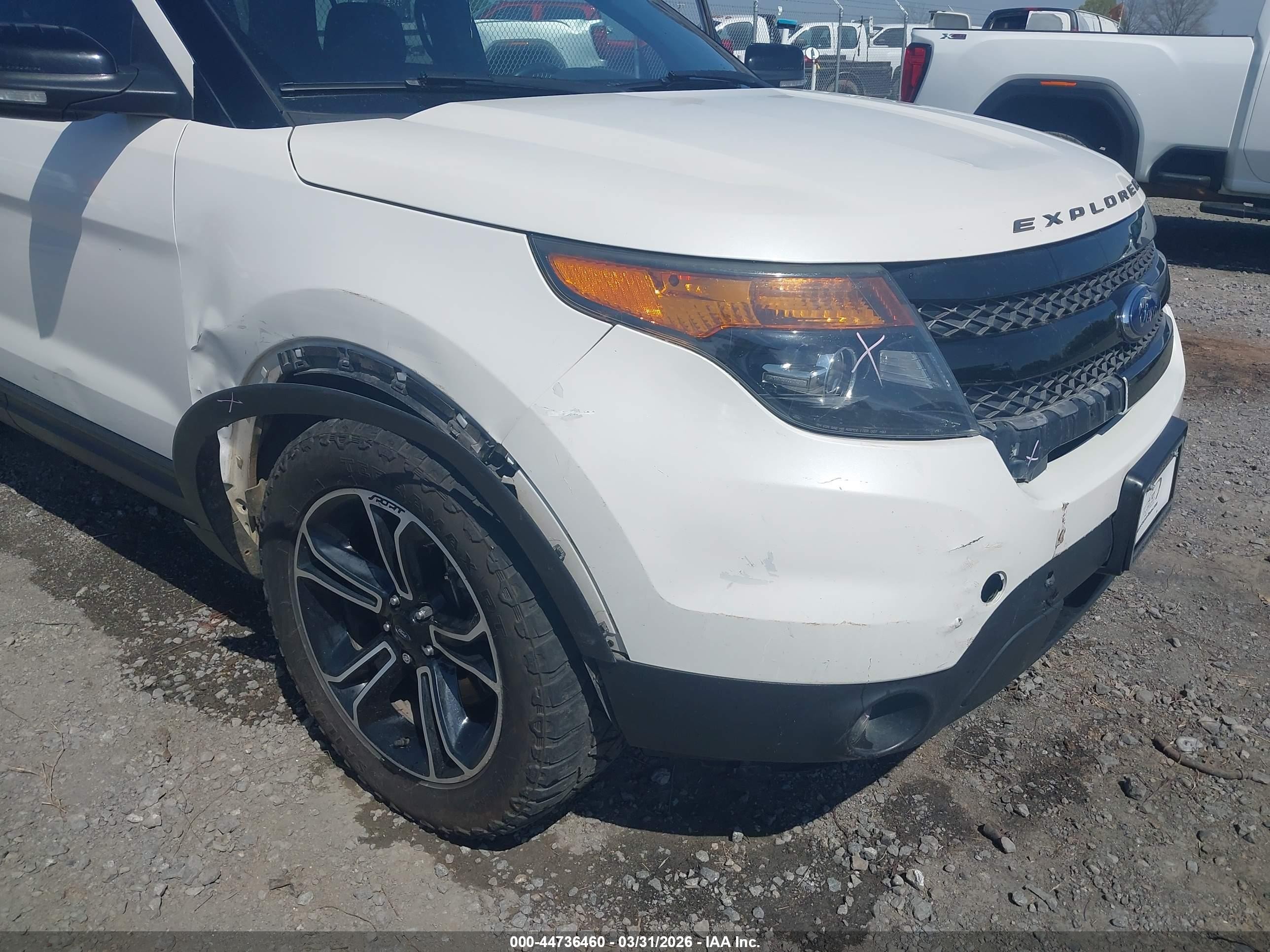 2015 Ford Explorer Sport Белый vin: 1FM5K8GT1FGA19053