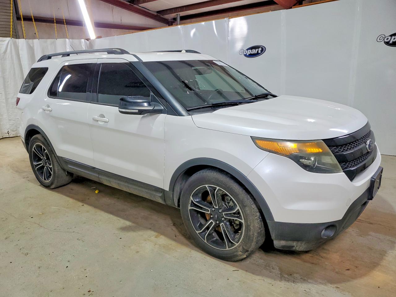 2015 Ford Explorer Sport White vin: 1FM5K8GT1FGA19313