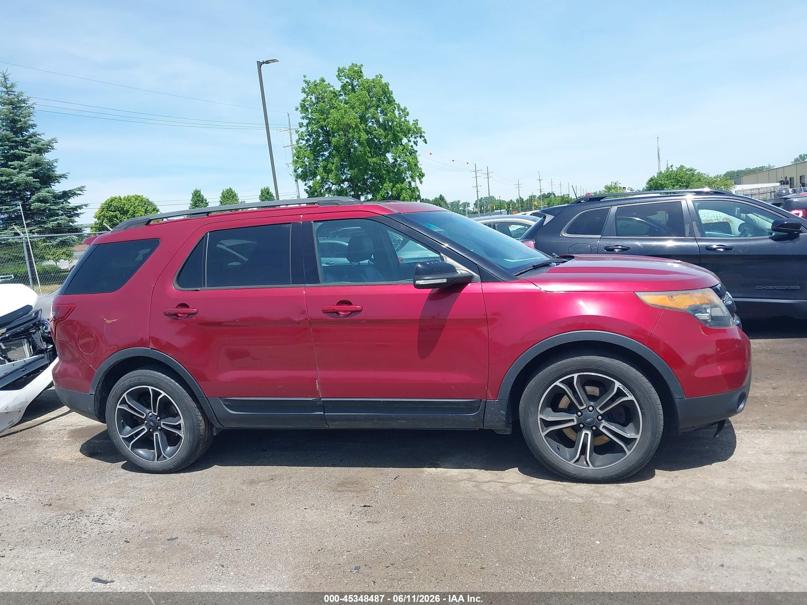 2015 Ford Explorer Sport Red vin: 1FM5K8GT1FGA32692