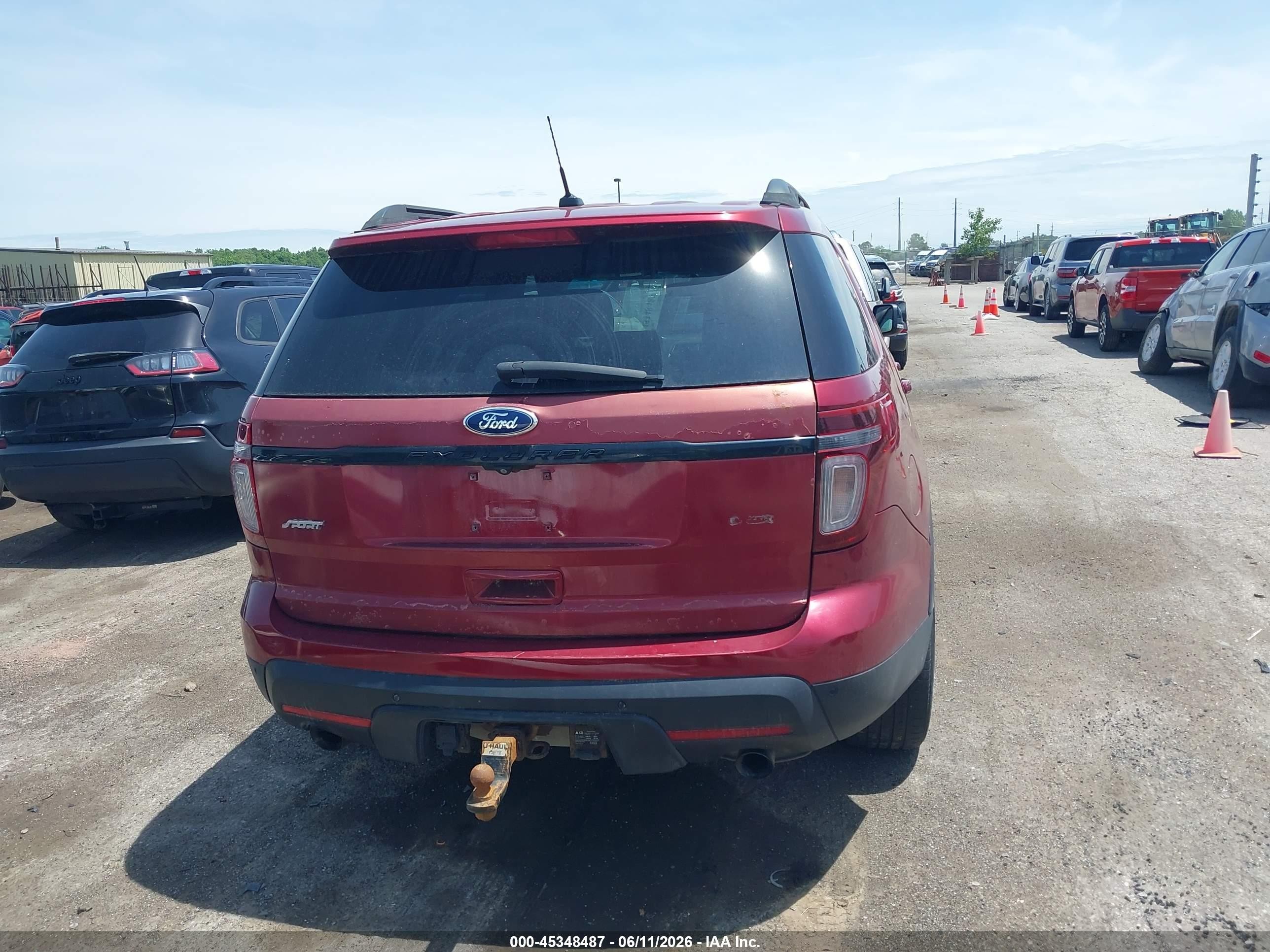 2015 Ford Explorer Sport Red vin: 1FM5K8GT1FGA32692