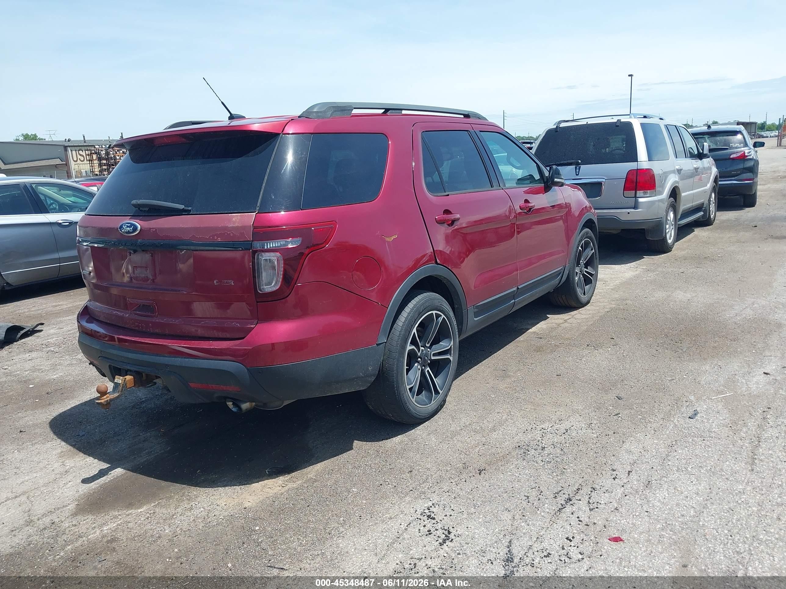 2015 Ford Explorer Sport Red vin: 1FM5K8GT1FGA32692