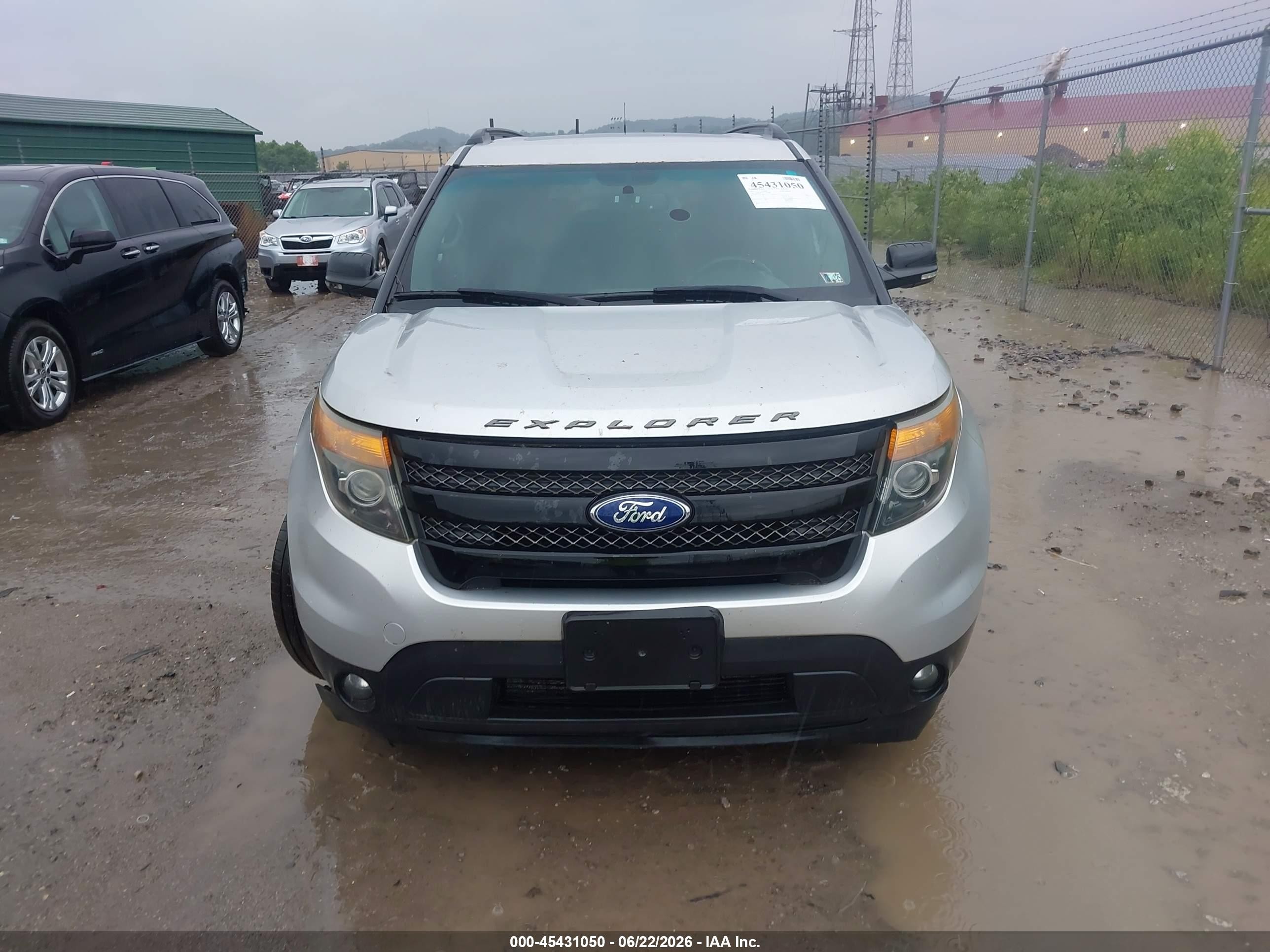 2015 Ford Explorer Sport Серебряный vin: 1FM5K8GT1FGA92004