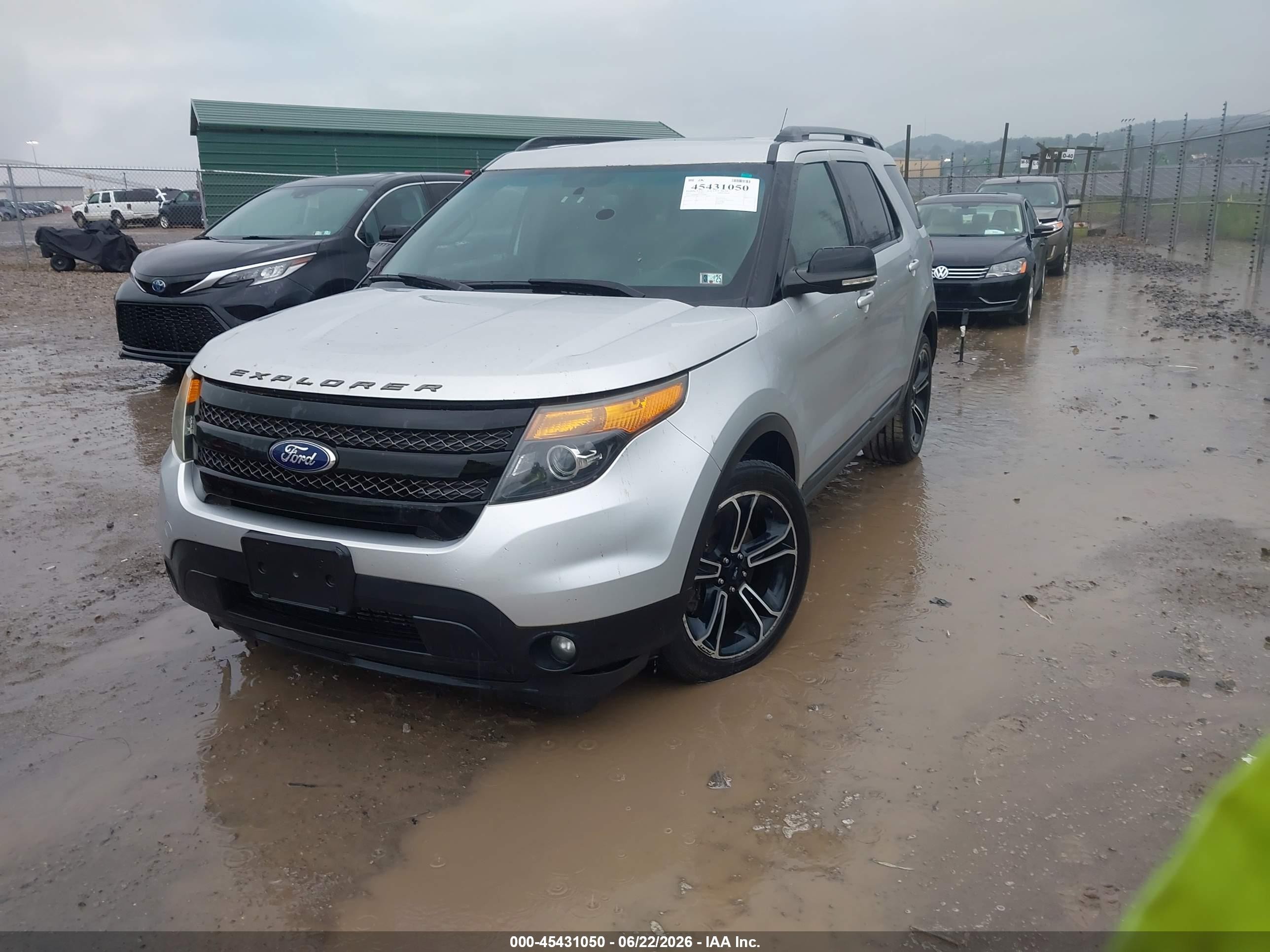 2015 Ford Explorer Sport Серебряный vin: 1FM5K8GT1FGA92004