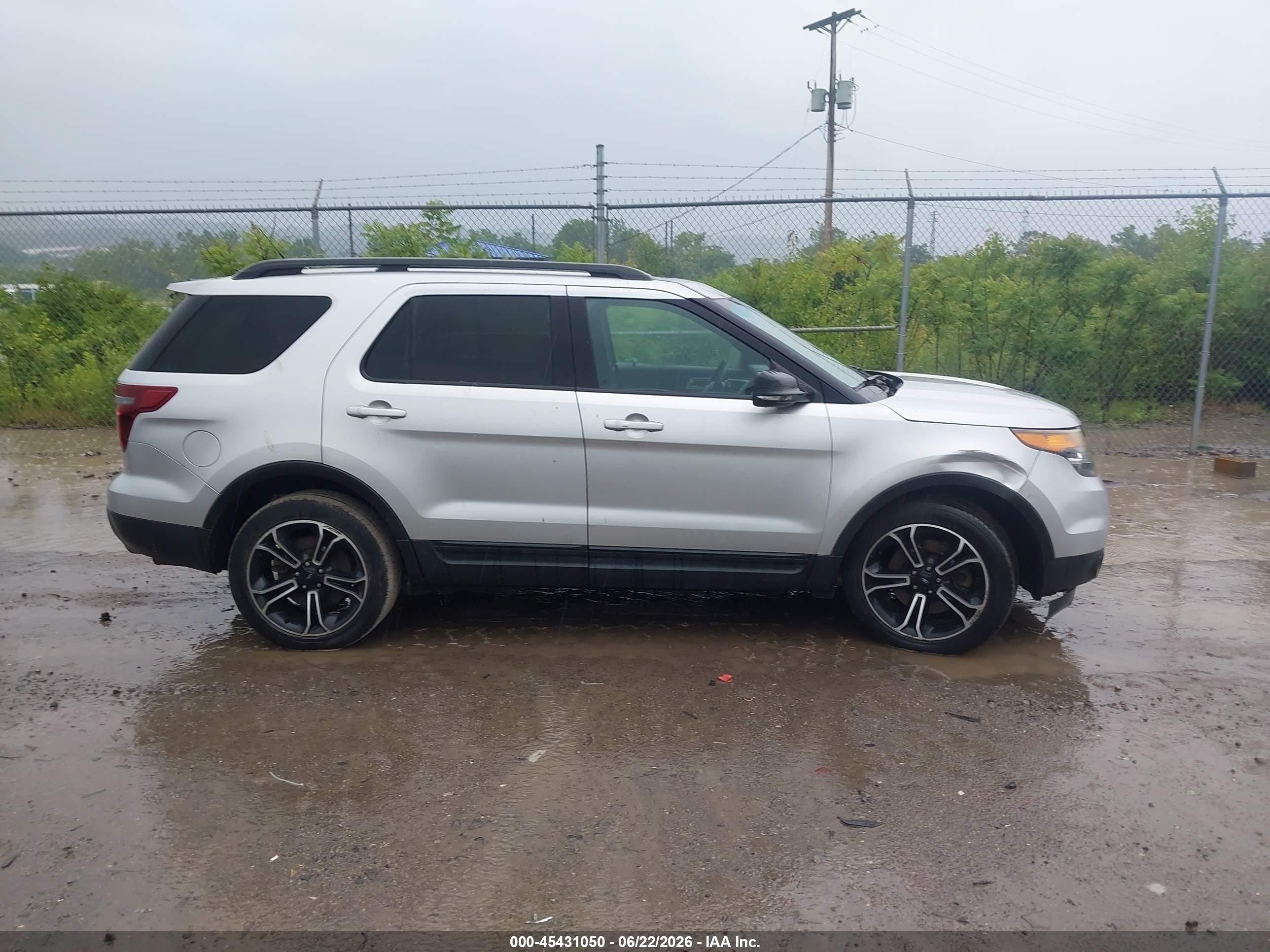 2015 Ford Explorer Sport Серебряный vin: 1FM5K8GT1FGA92004