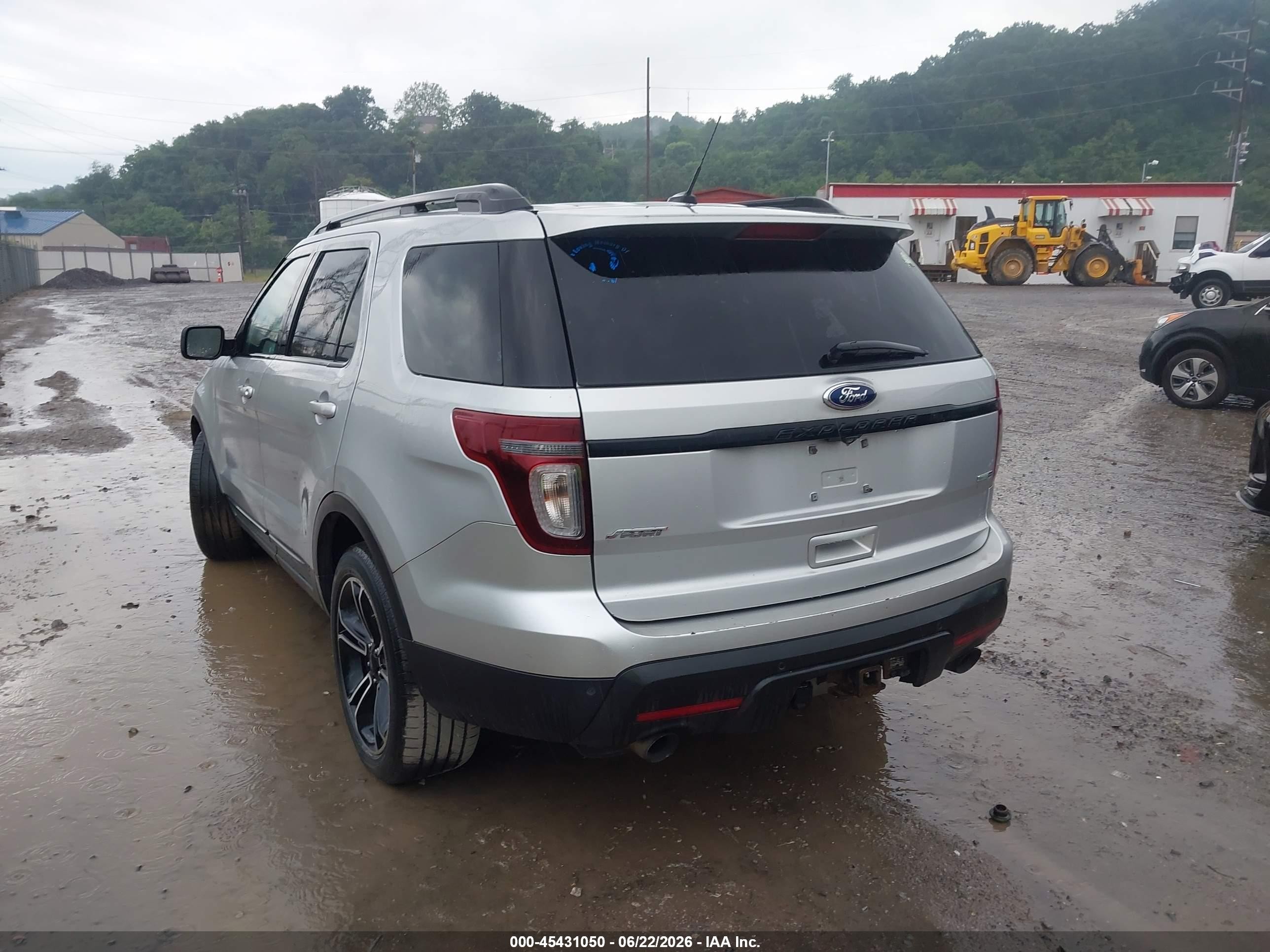 2015 Ford Explorer Sport Серебряный vin: 1FM5K8GT1FGA92004