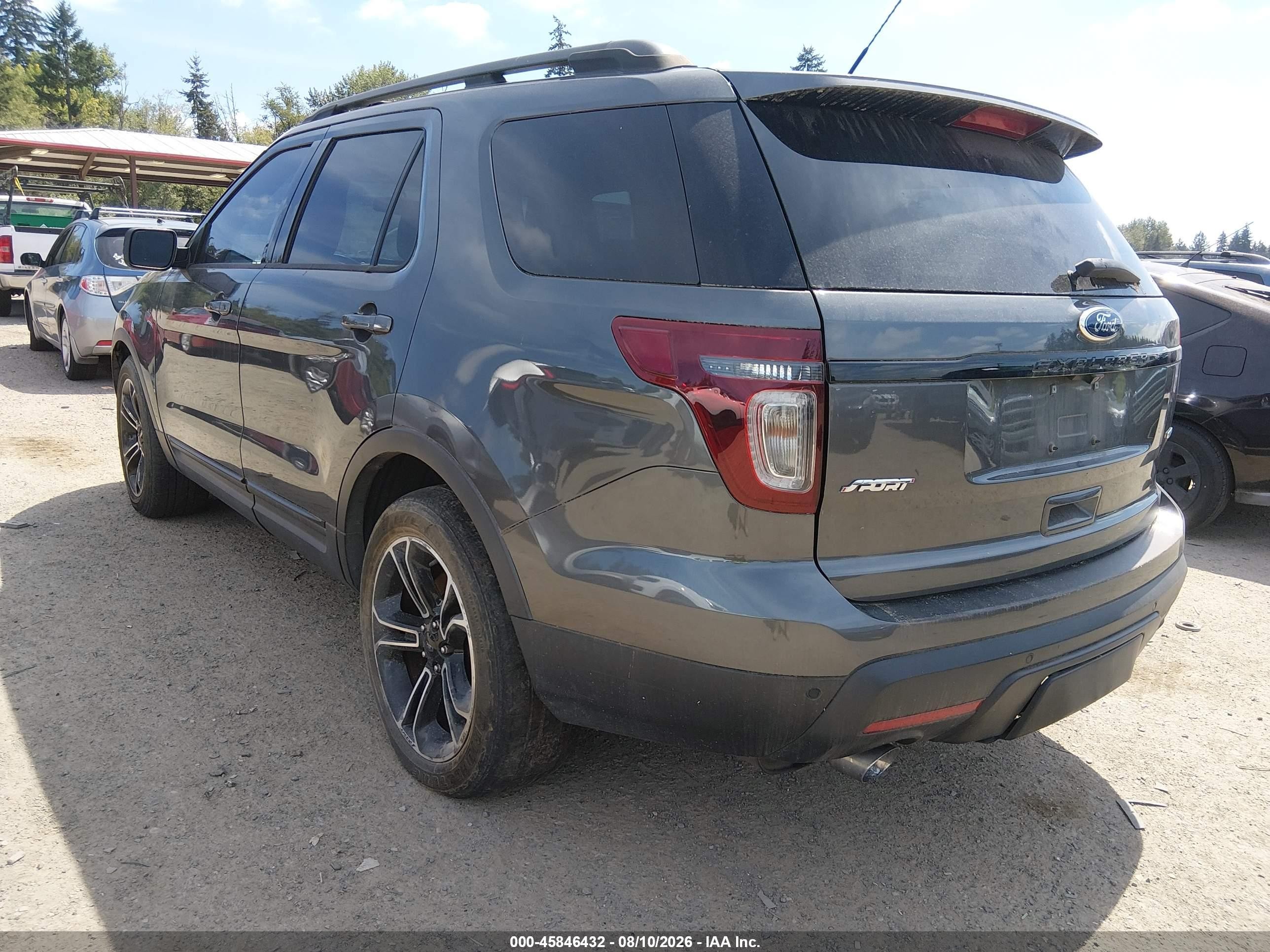 2015 Ford Explorer Sport Gray vin: 1FM5K8GT1FGC25926