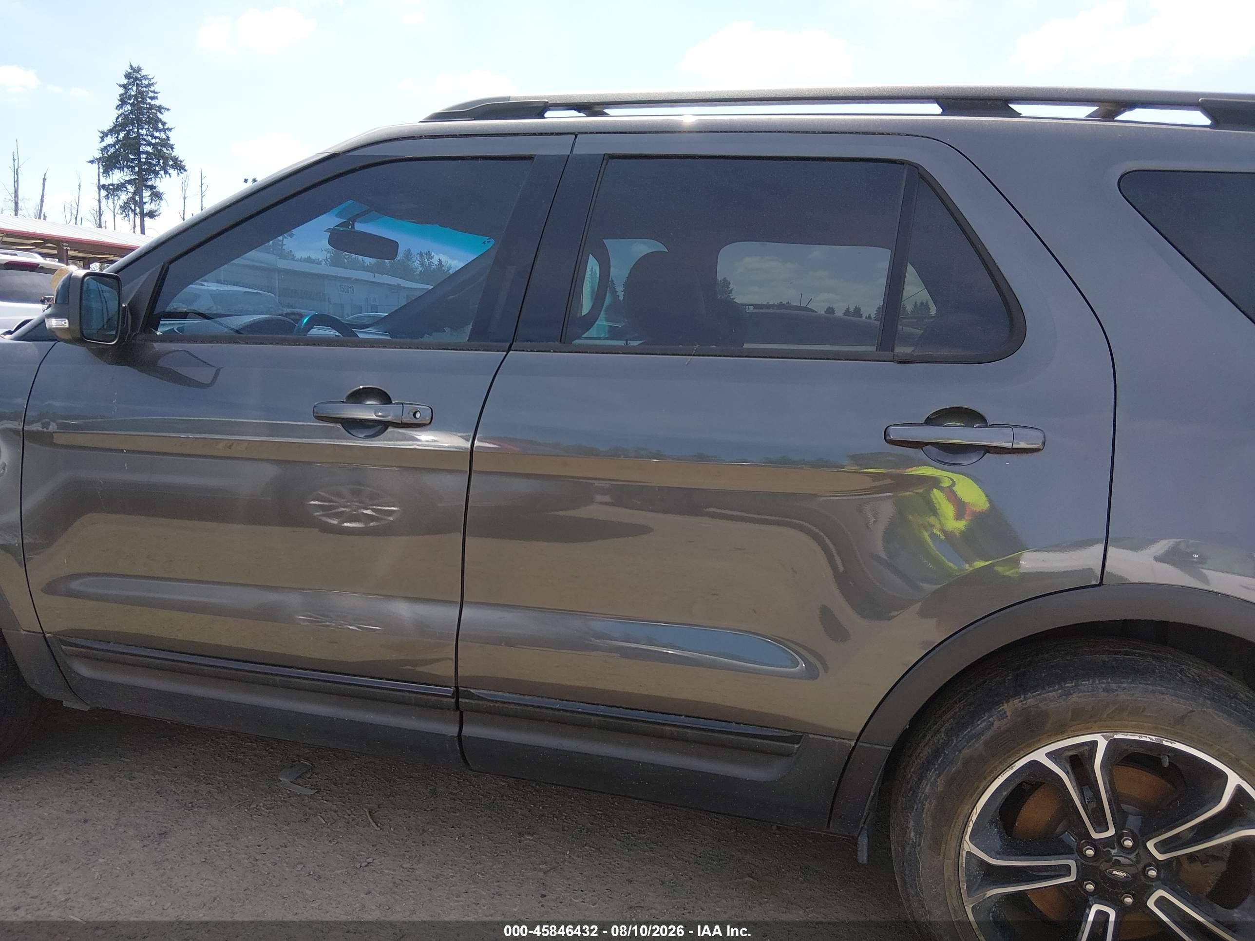 2015 Ford Explorer Sport Gray vin: 1FM5K8GT1FGC25926
