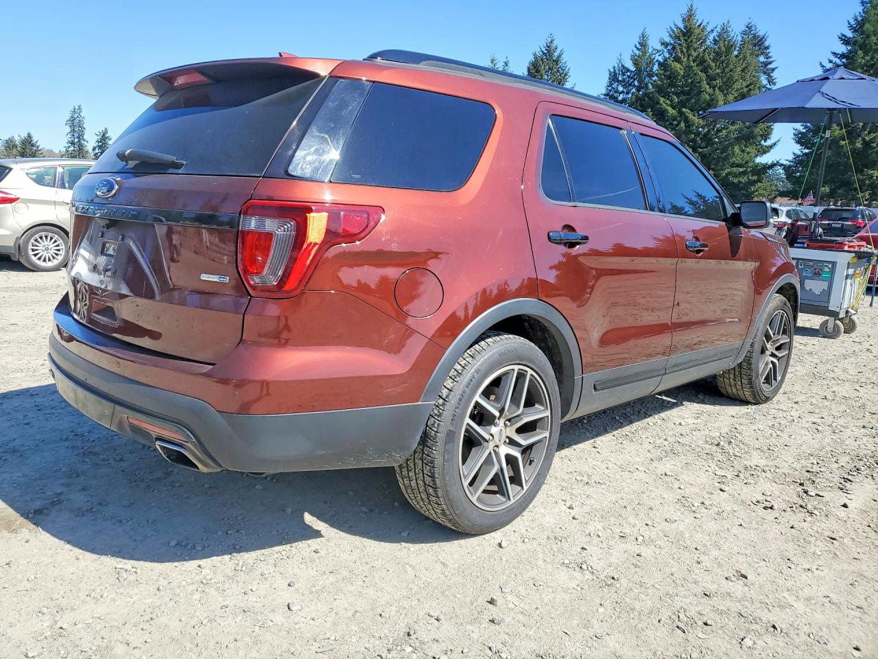2016 Ford Explorer Sport Maroon vin: 1FM5K8GT1GGA35173