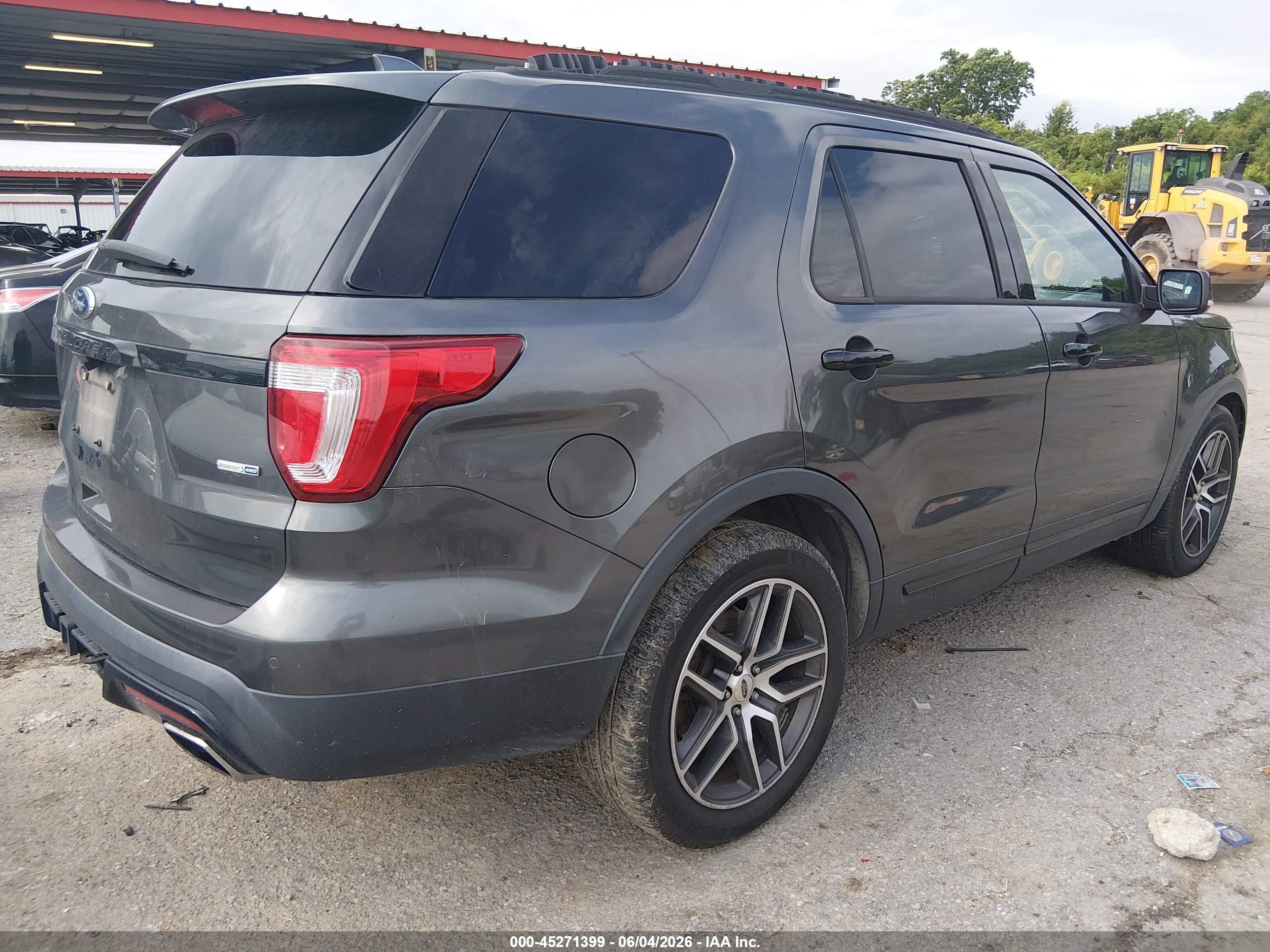 2016 Ford Explorer Sport Gray vin: 1FM5K8GT1GGD21556