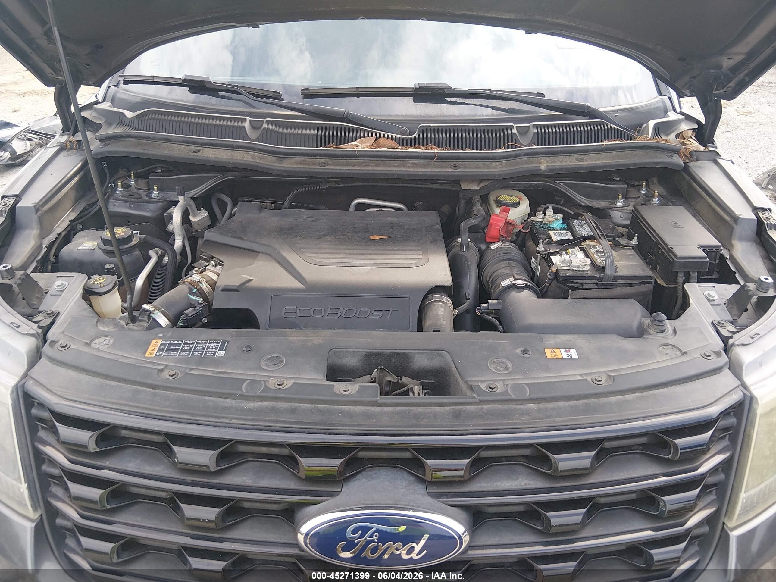 2016 Ford Explorer Sport Gray vin: 1FM5K8GT1GGD21556