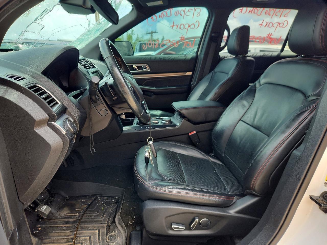 2018 Ford Explorer Sport White vin: 1FM5K8GT1JGA56807