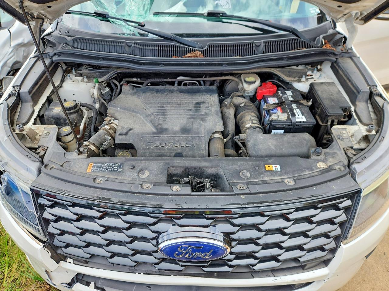 2018 Ford Explorer Sport White vin: 1FM5K8GT1JGA56807