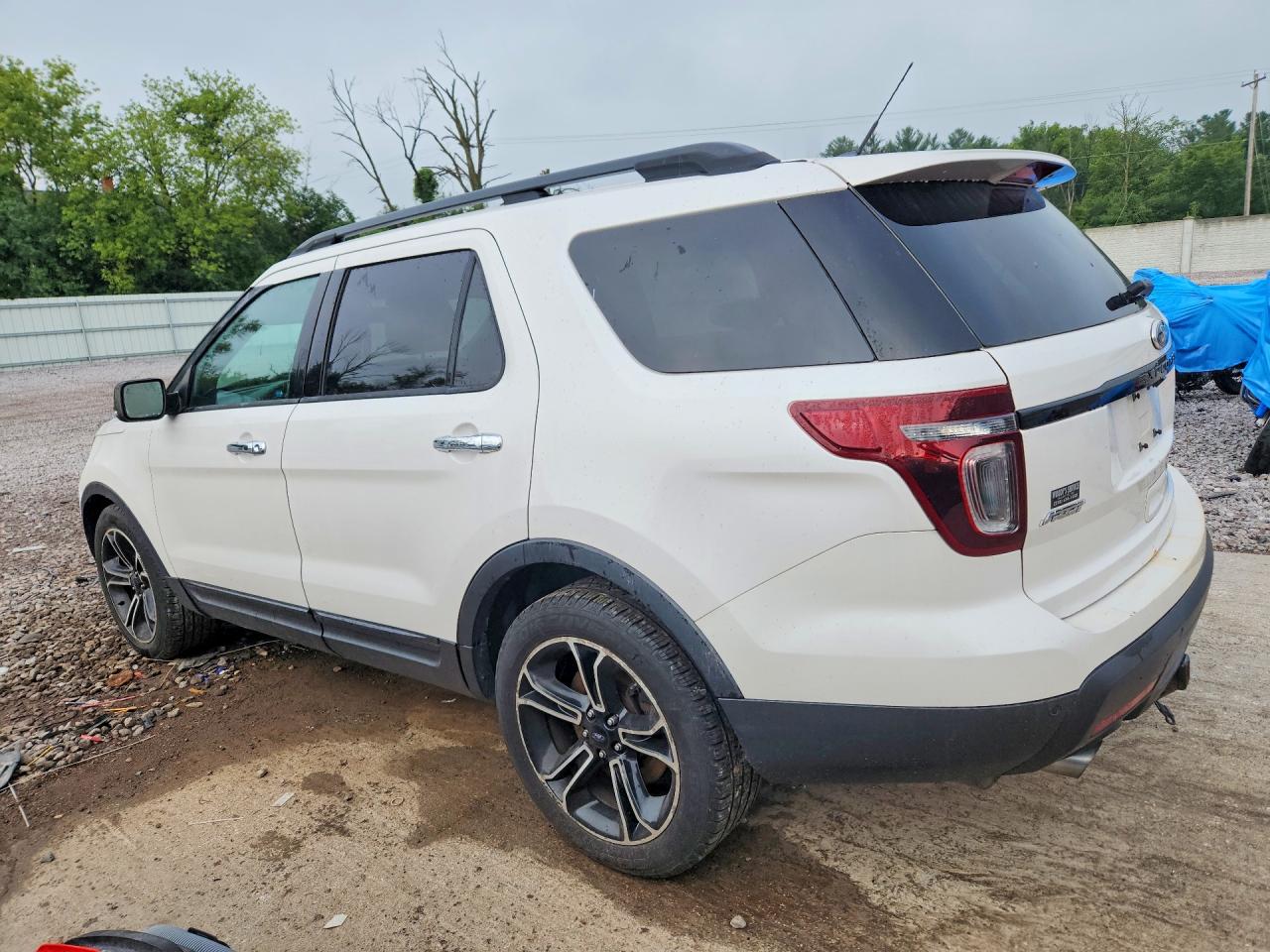 2014 Ford Explorer Sport White vin: 1FM5K8GT2EGA10716