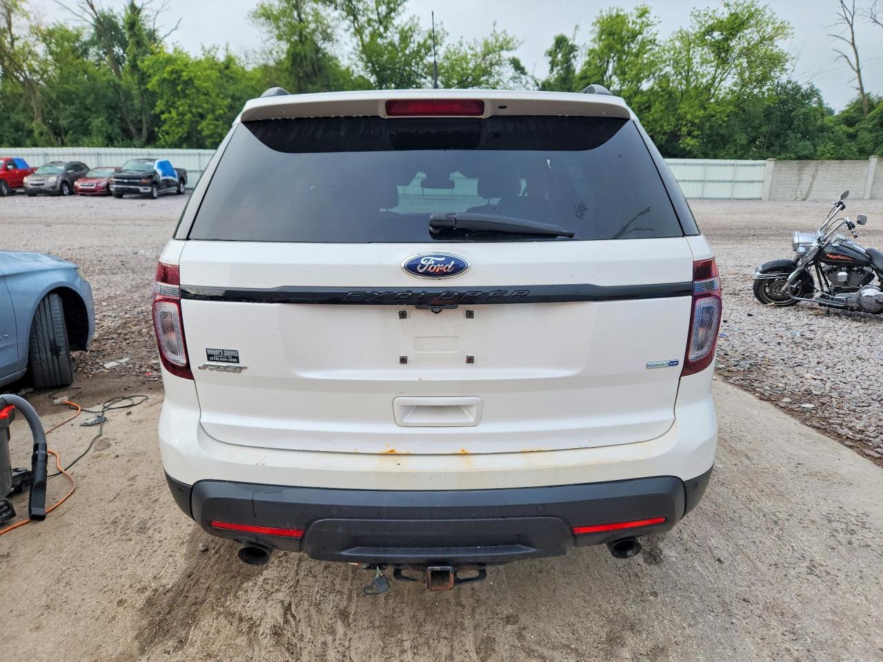 2014 Ford Explorer Sport White vin: 1FM5K8GT2EGA10716