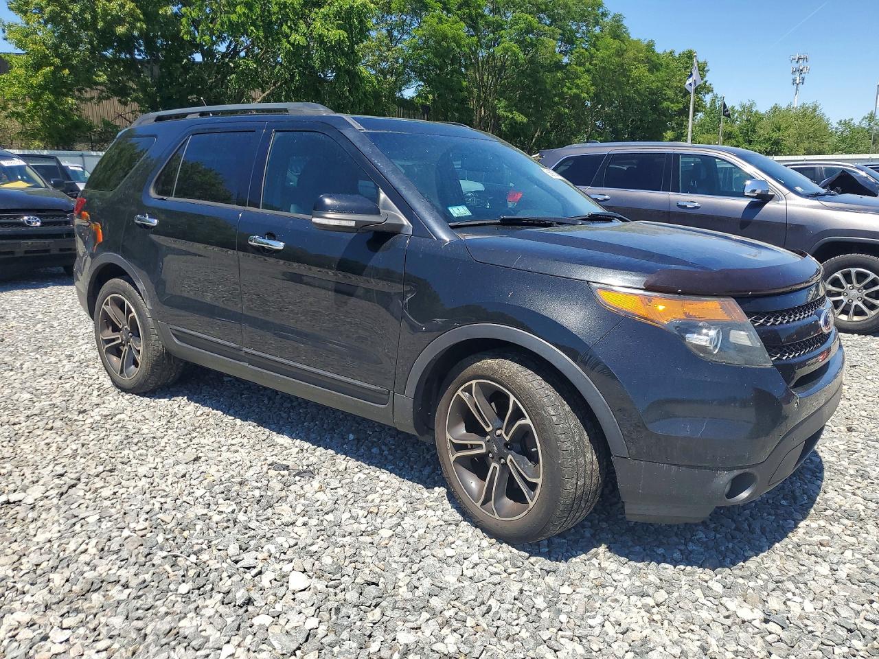 2014 Ford Explorer Sport Black vin: 1FM5K8GT2EGA46843