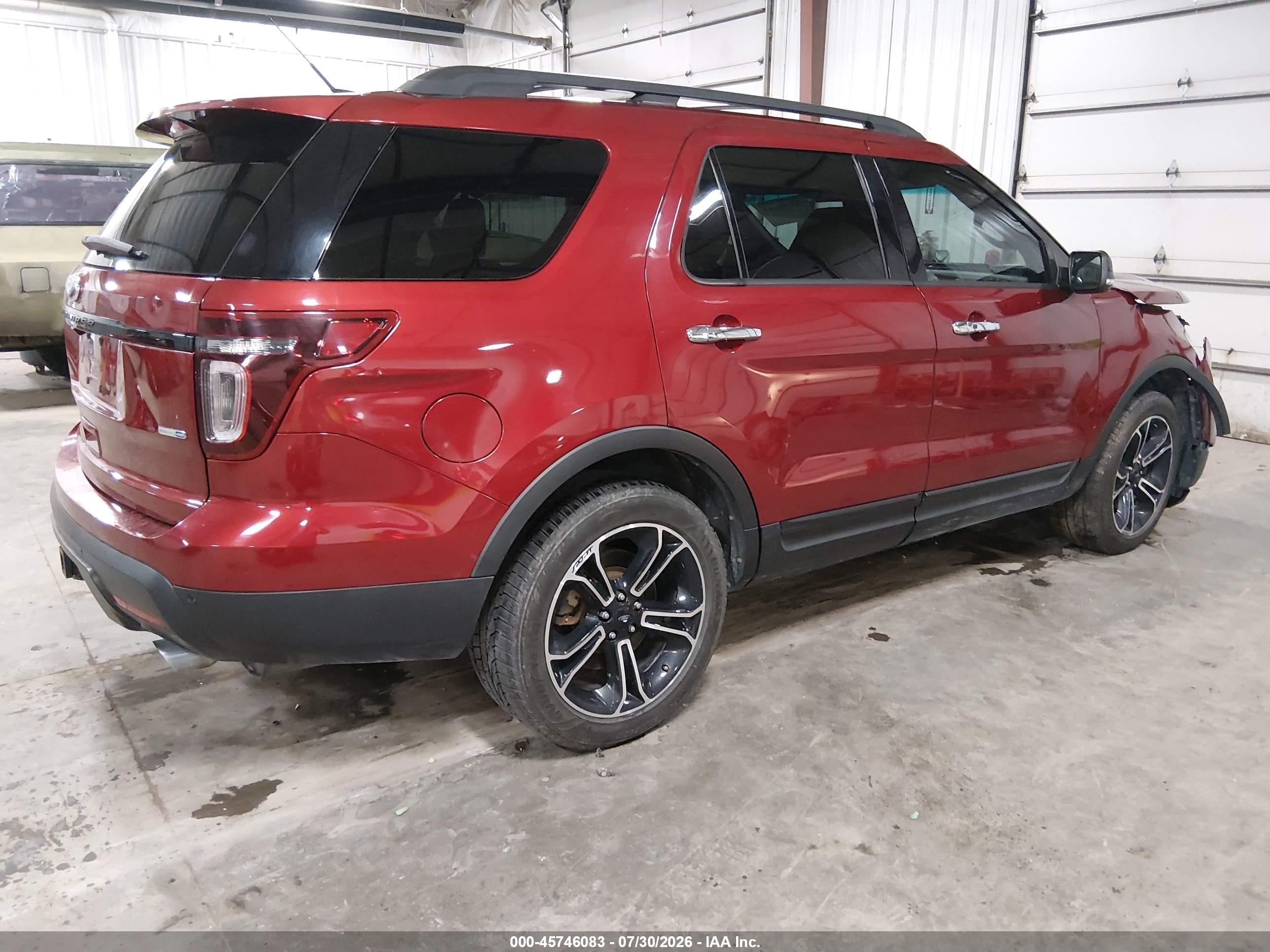 2014 Ford Explorer Sport Red vin: 1FM5K8GT2EGA53842