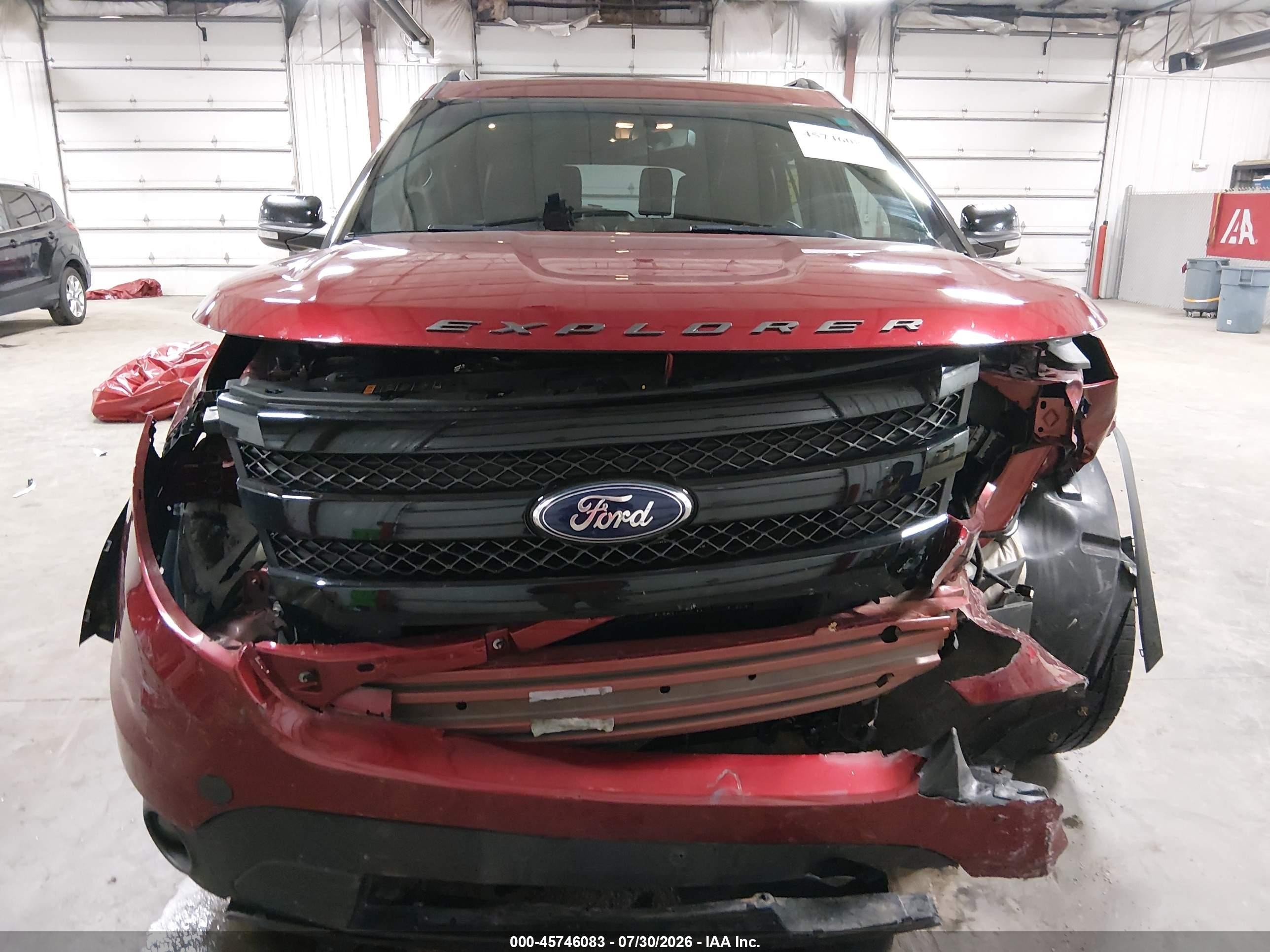 2014 Ford Explorer Sport Red vin: 1FM5K8GT2EGA53842
