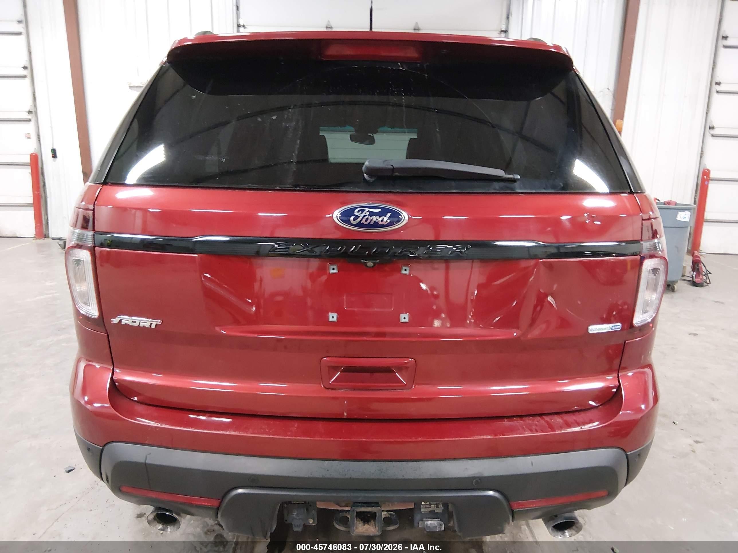 2014 Ford Explorer Sport Red vin: 1FM5K8GT2EGA53842