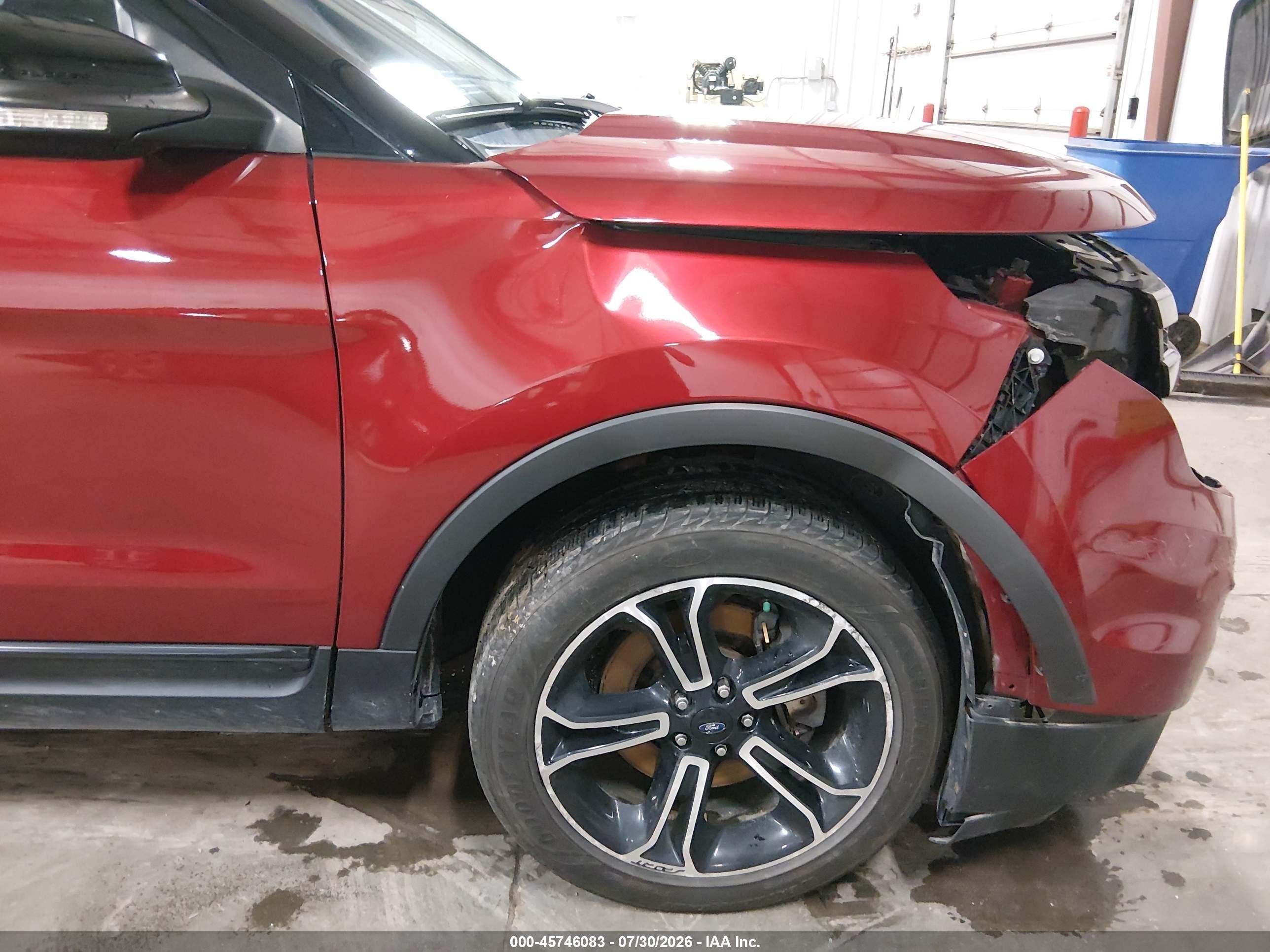 2014 Ford Explorer Sport Red vin: 1FM5K8GT2EGA53842