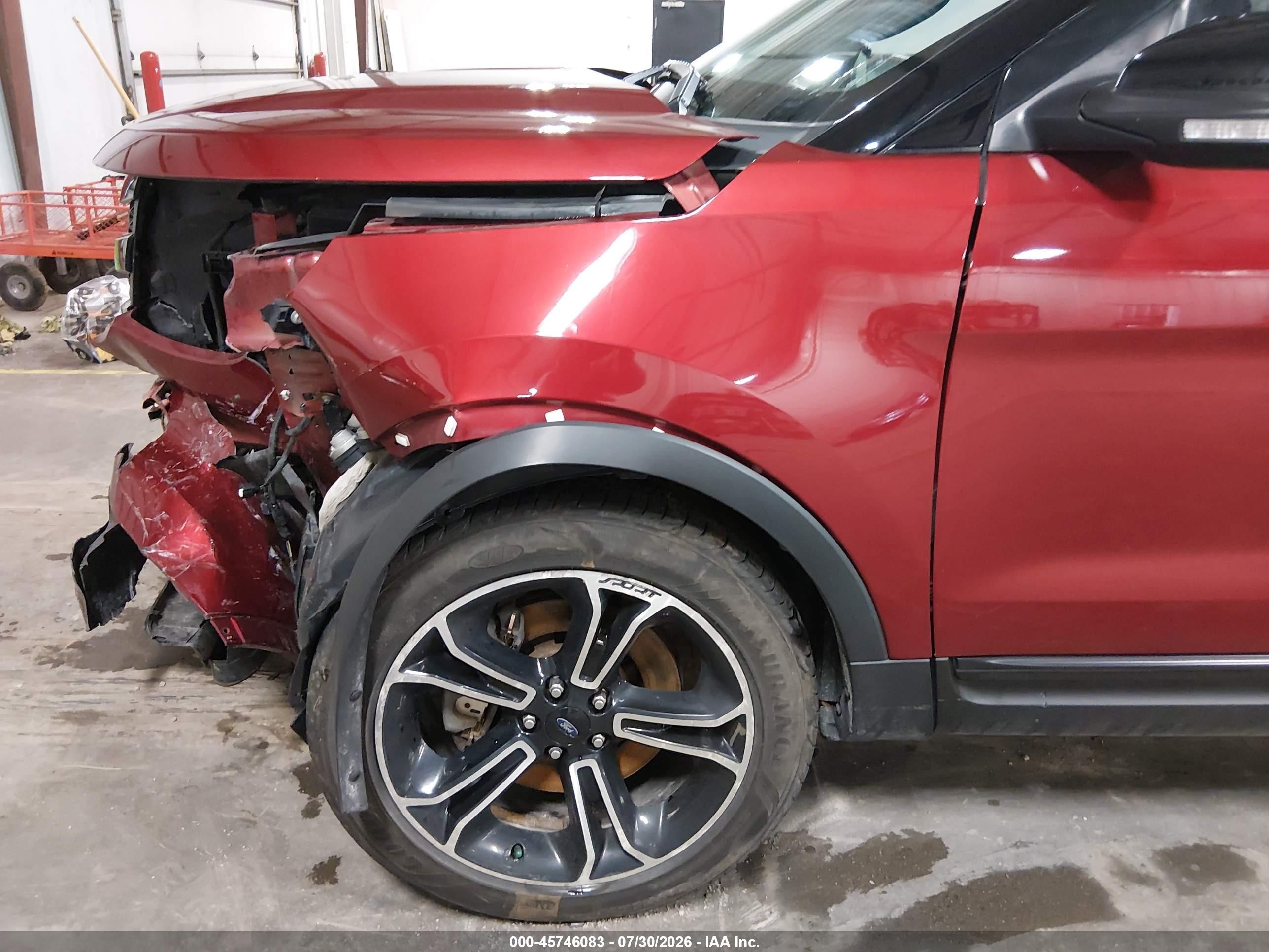 2014 Ford Explorer Sport Red vin: 1FM5K8GT2EGA53842