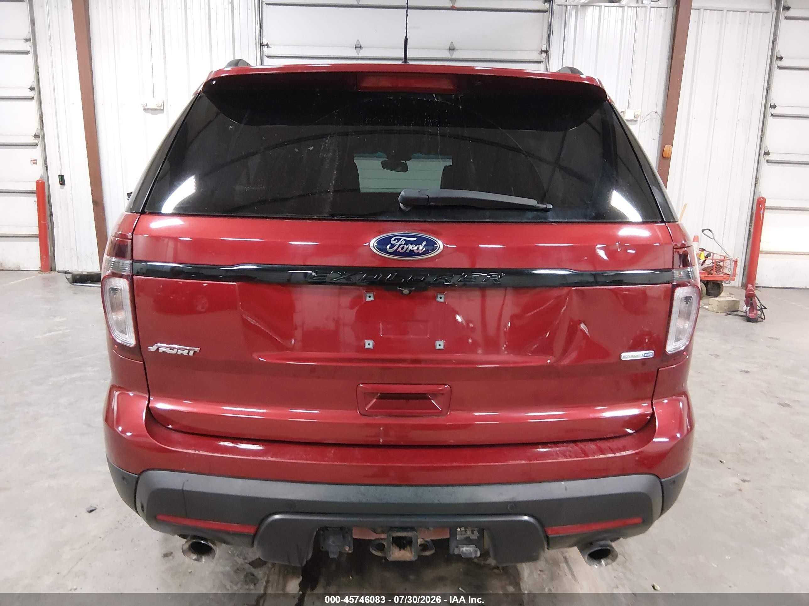 2014 Ford Explorer Sport Red vin: 1FM5K8GT2EGA53842
