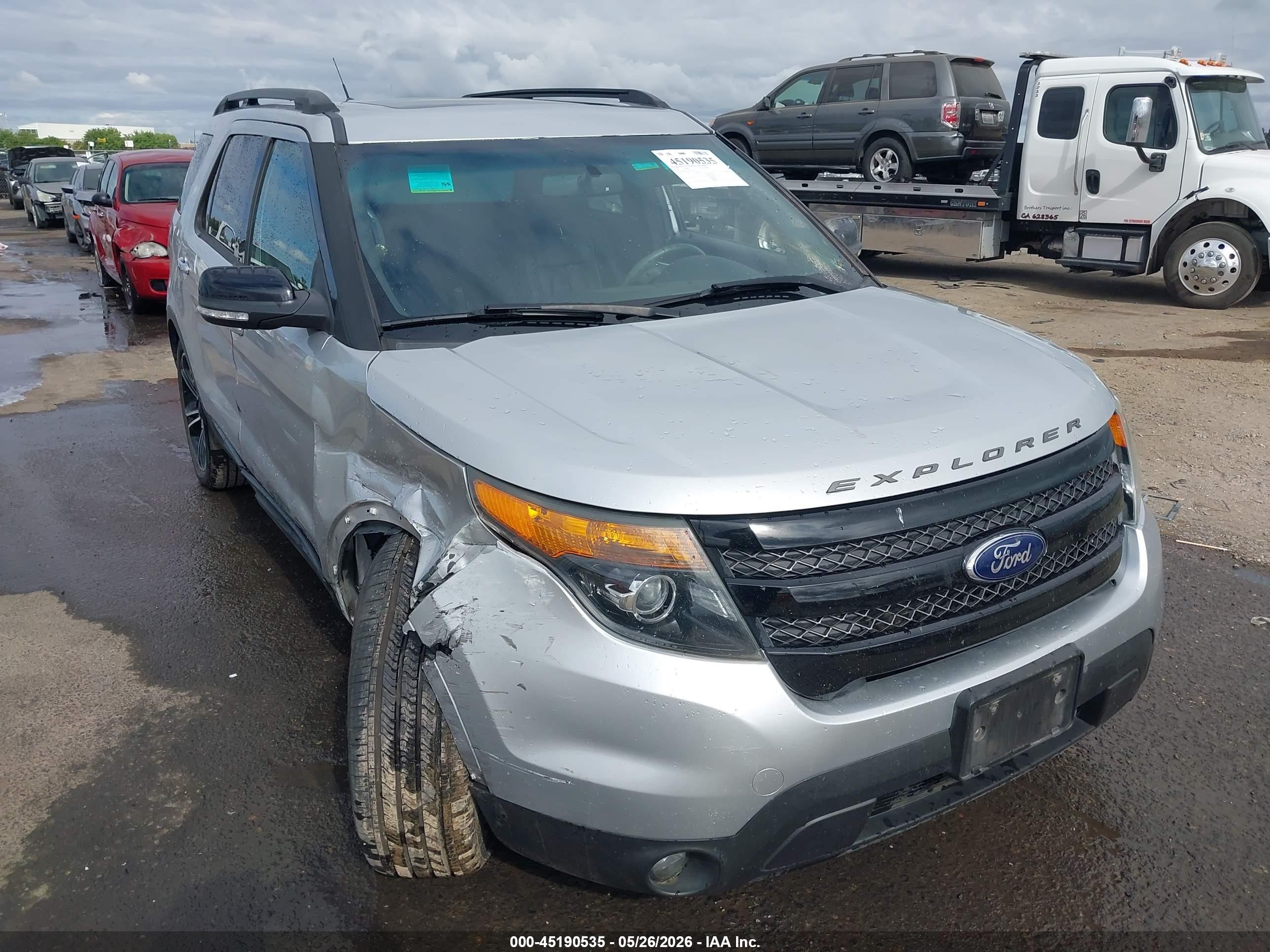2014 Ford Explorer Sport Silver vin: 1FM5K8GT2EGC12830