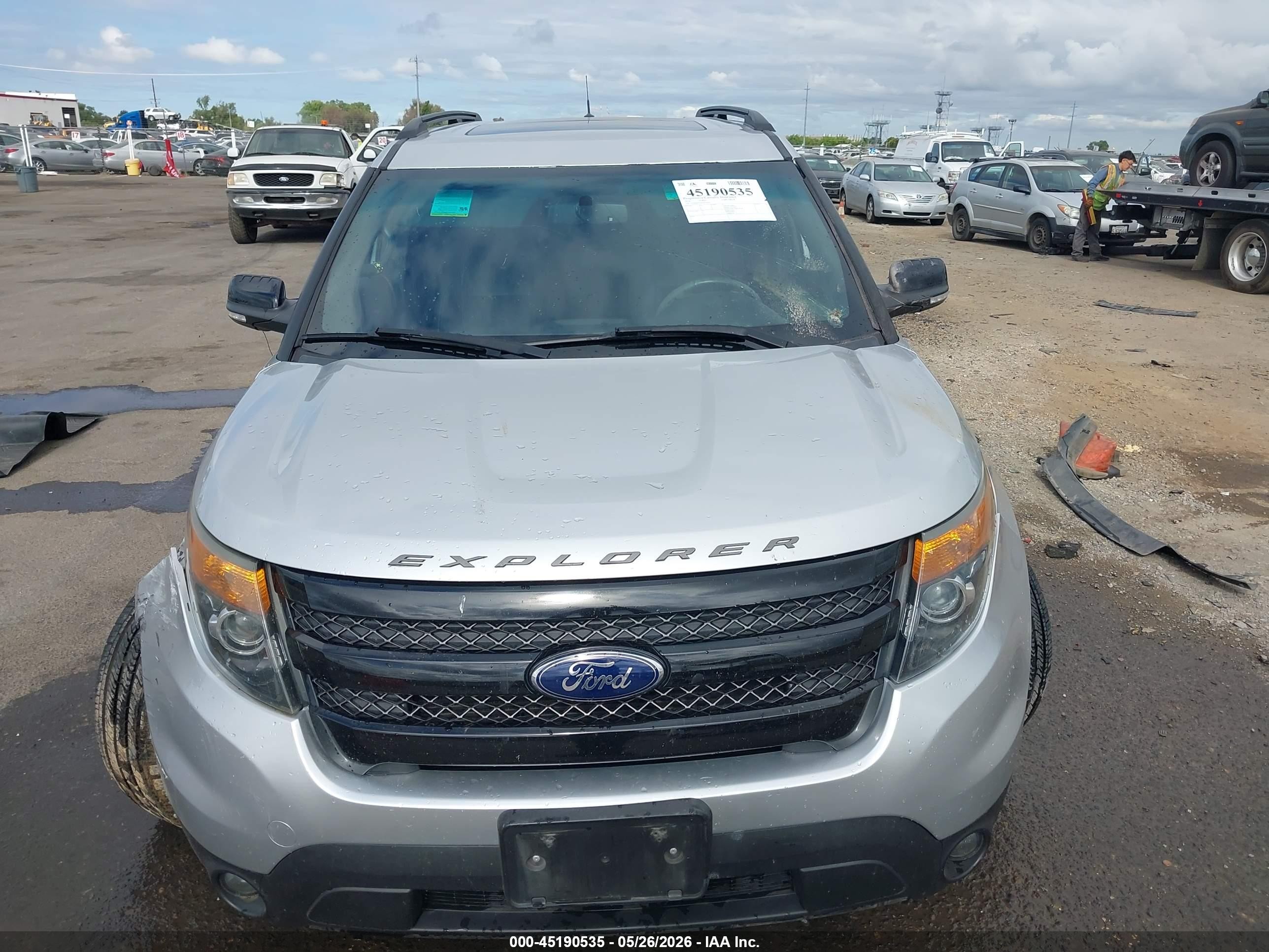 2014 Ford Explorer Sport Silver vin: 1FM5K8GT2EGC12830
