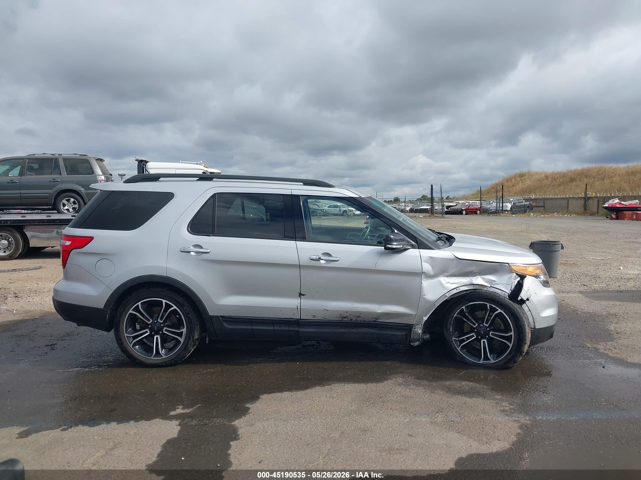 2014 Ford Explorer Sport Silver vin: 1FM5K8GT2EGC12830