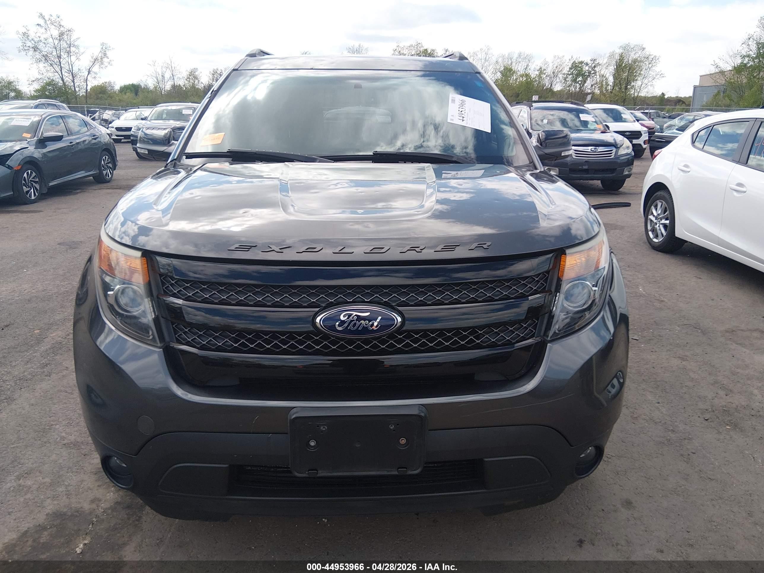 2015 Ford Explorer Sport Gray vin: 1FM5K8GT2FGA68536