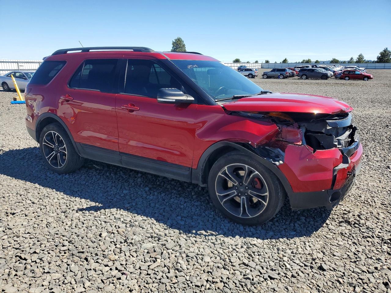 2015 Ford Explorer Sport Темно-бордовый vin: 1FM5K8GT2FGA73039