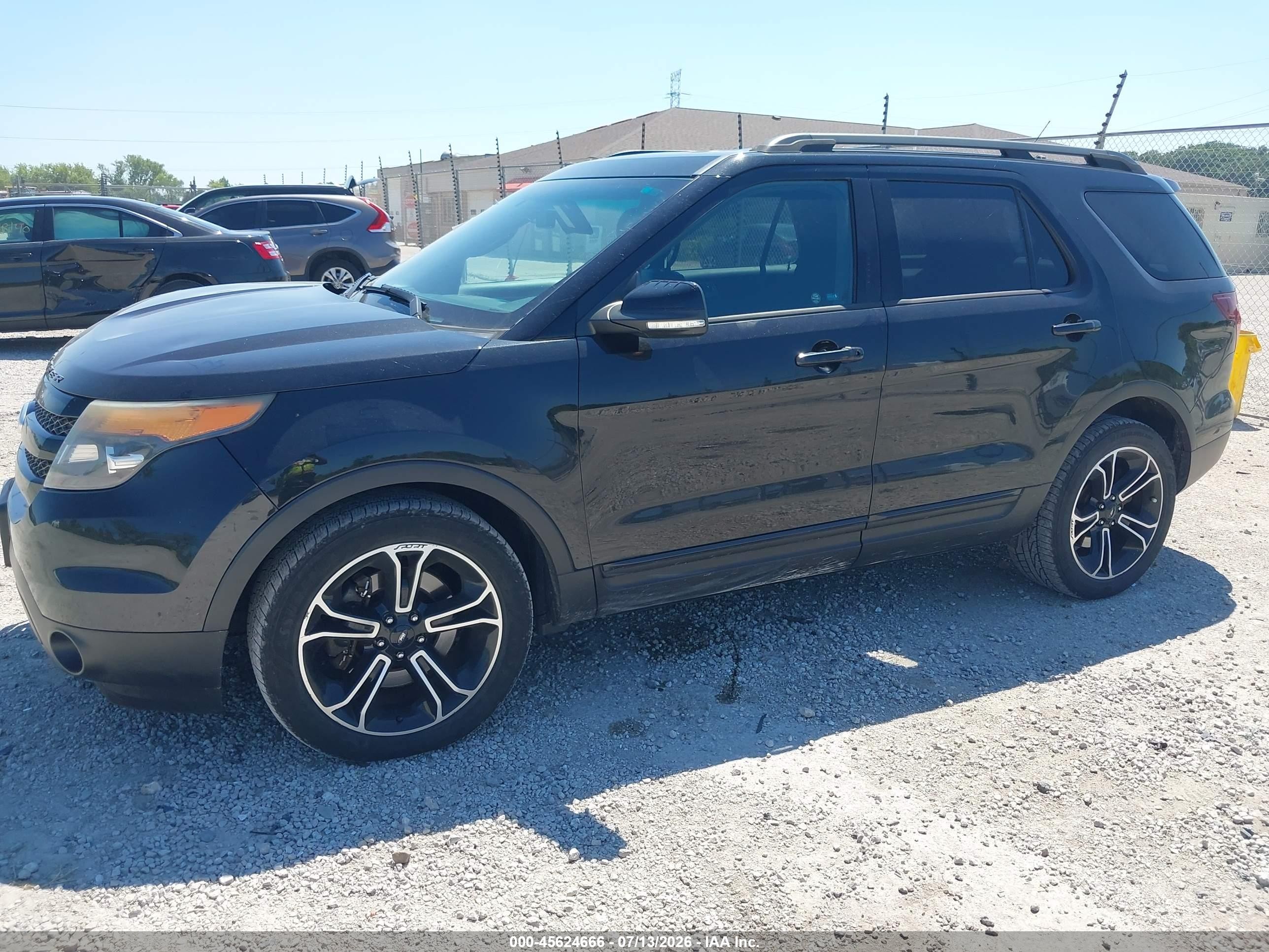 2015 Ford Explorer Sport Черный vin: 1FM5K8GT2FGA96322