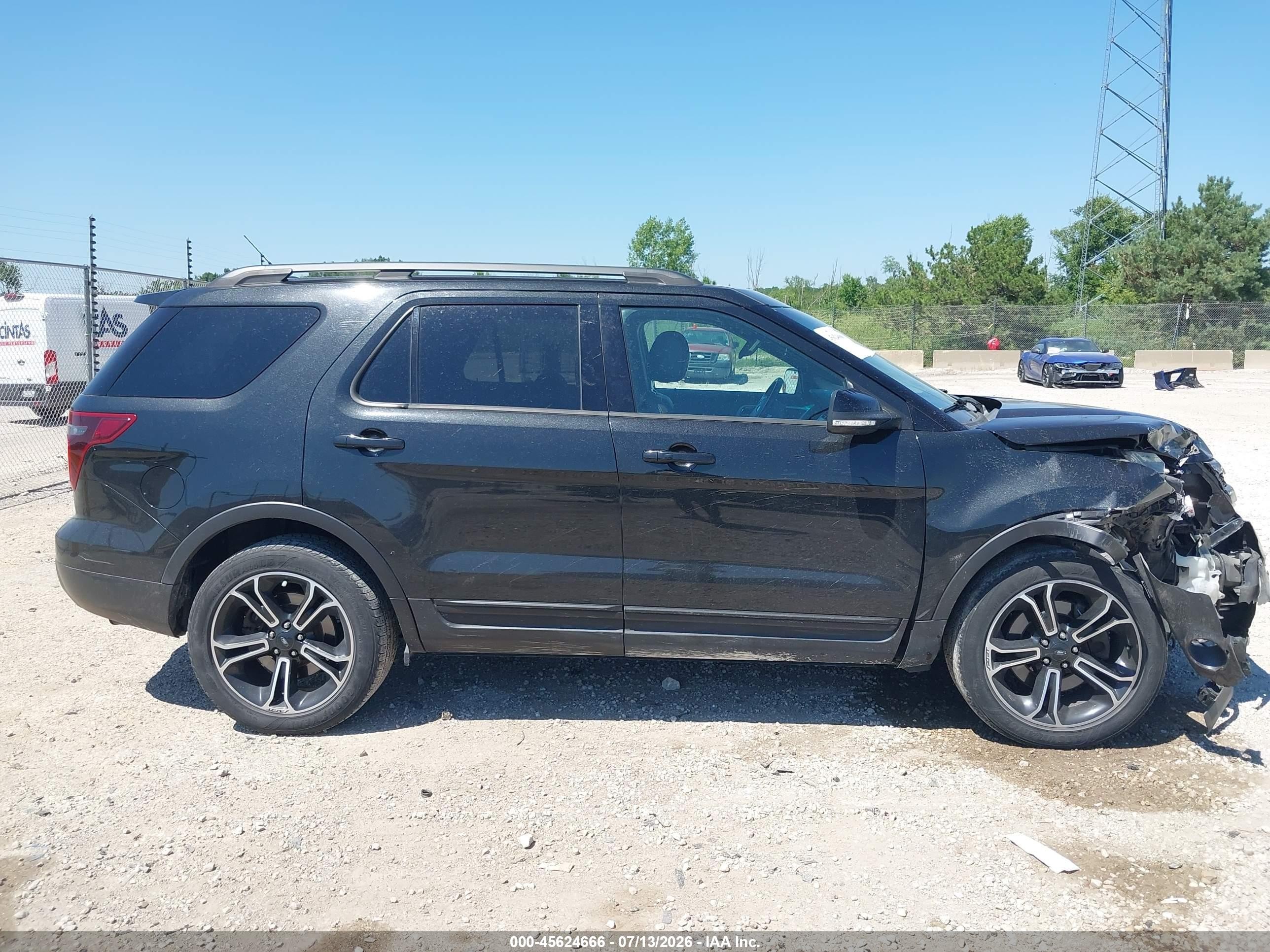 2015 Ford Explorer Sport Черный vin: 1FM5K8GT2FGA96322