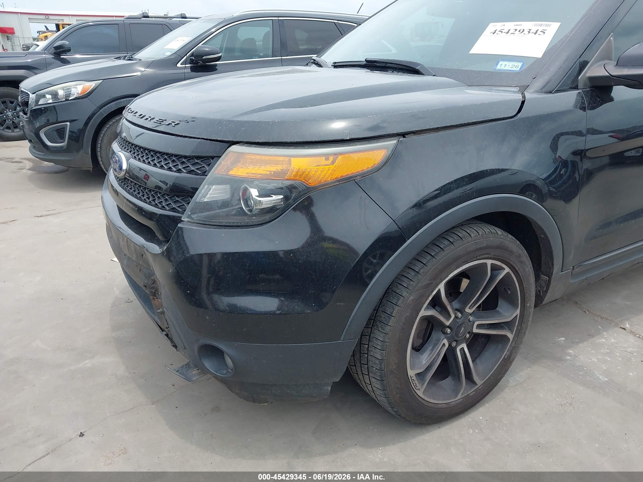 2015 Ford Explorer Sport Black vin: 1FM5K8GT2FGB89096
