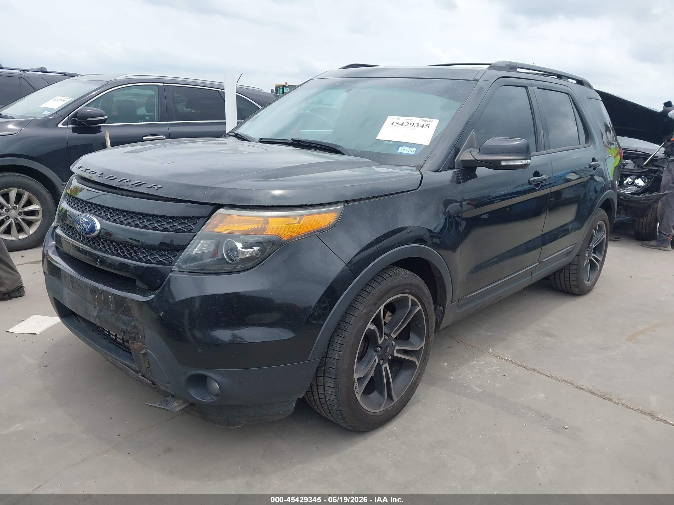 2015 Ford Explorer Sport Black vin: 1FM5K8GT2FGB89096