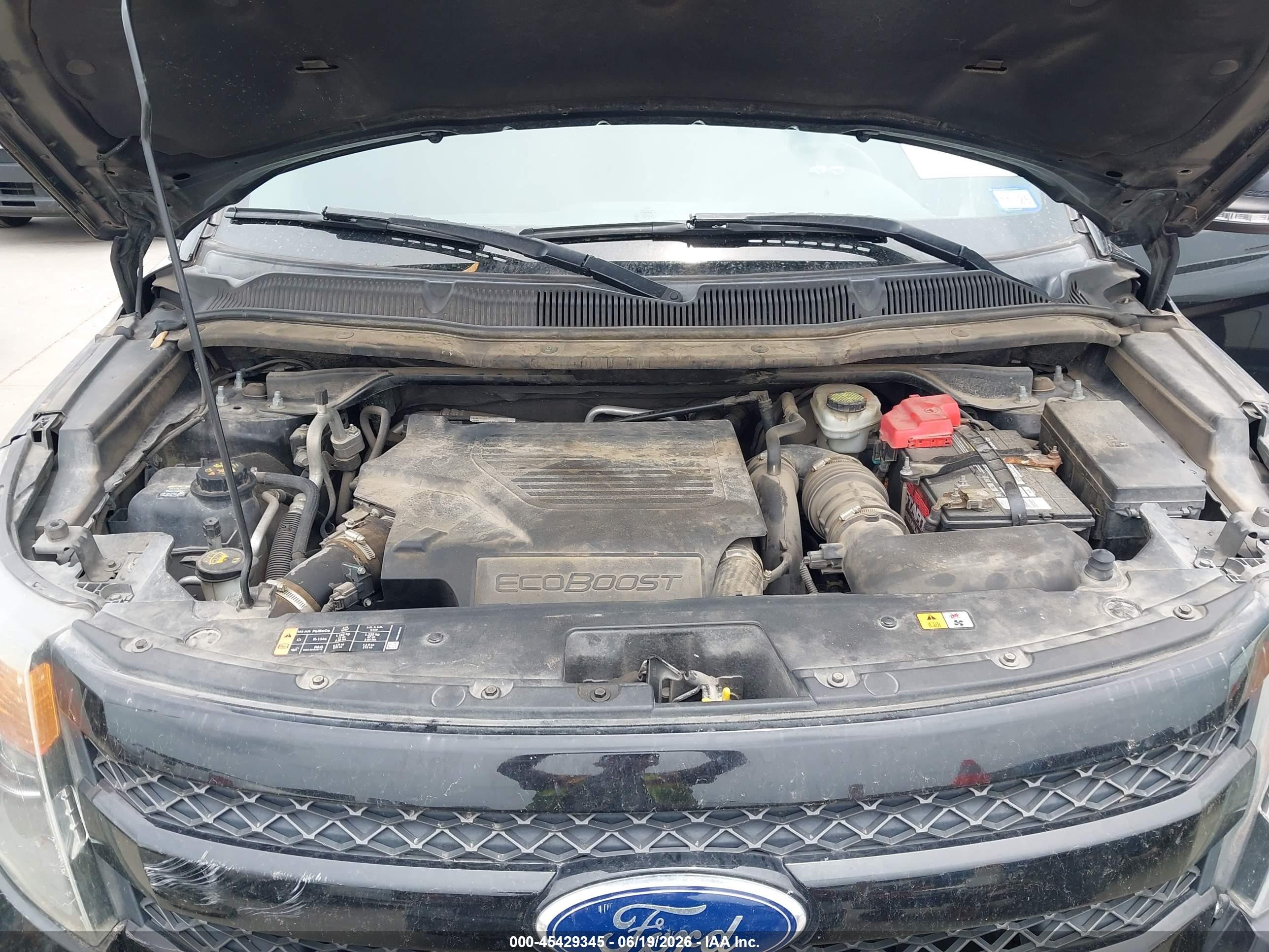 2015 Ford Explorer Sport Black vin: 1FM5K8GT2FGB89096