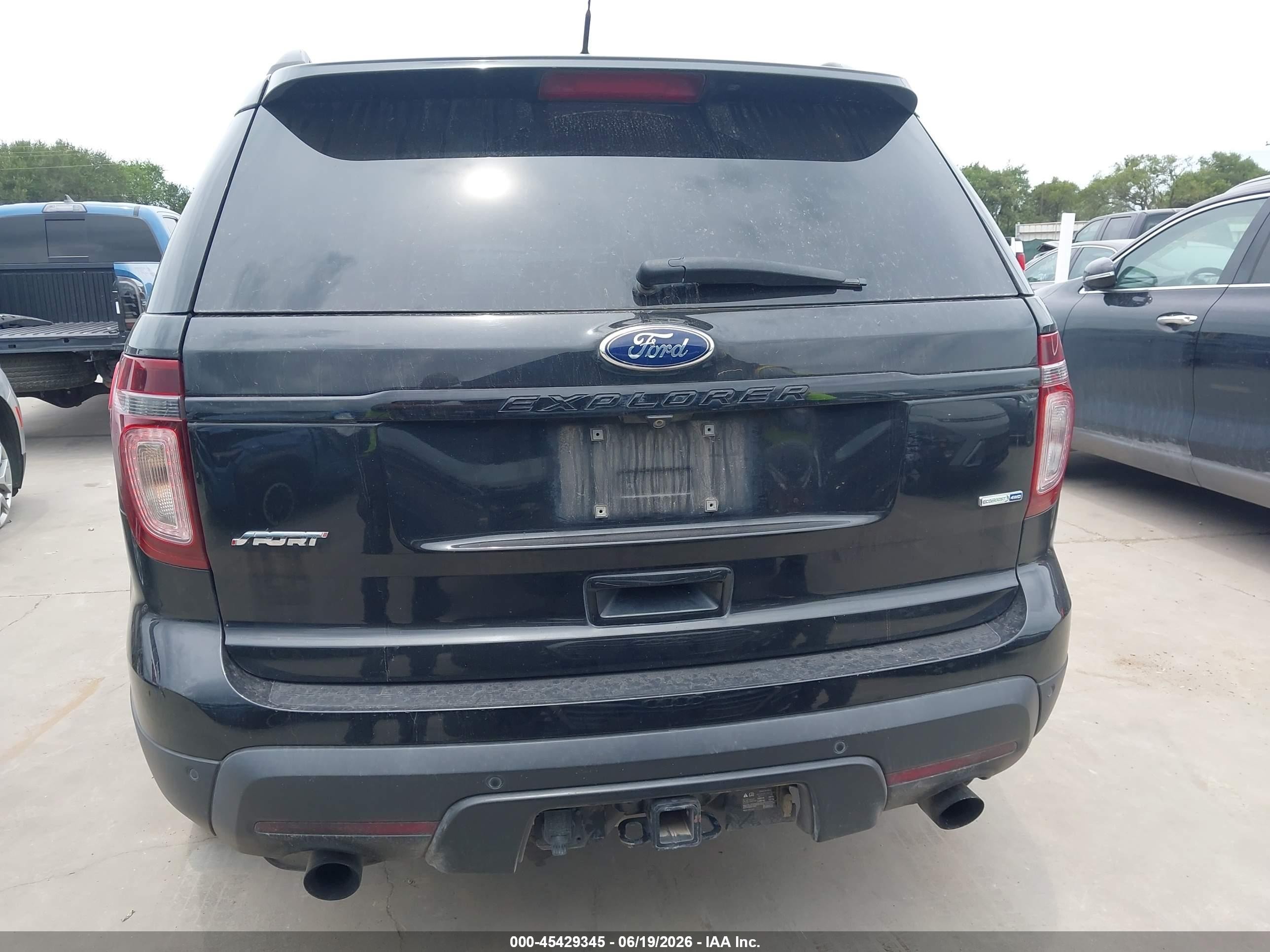 2015 Ford Explorer Sport Black vin: 1FM5K8GT2FGB89096