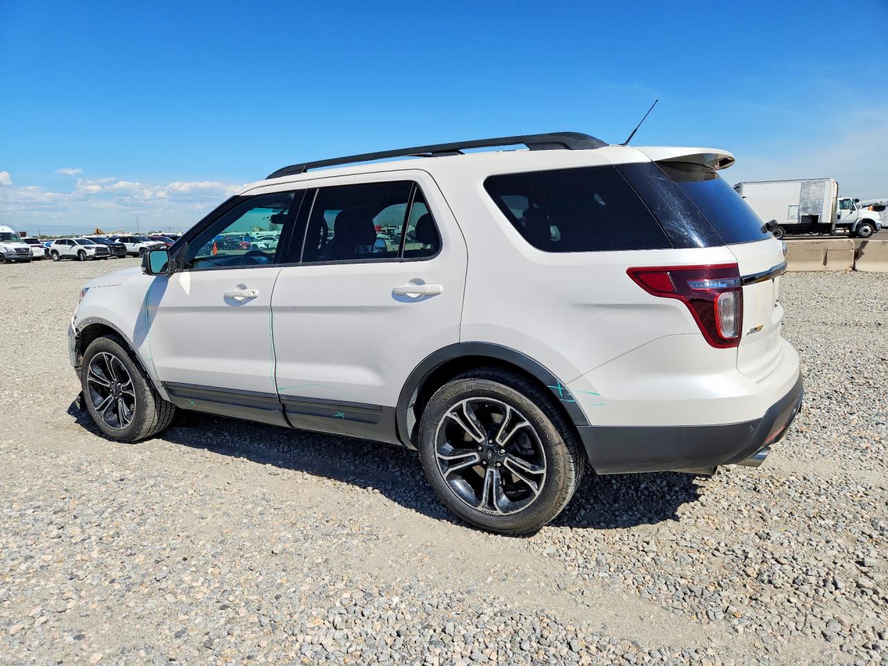 2015 Ford Explorer Sport White vin: 1FM5K8GT2FGC38717