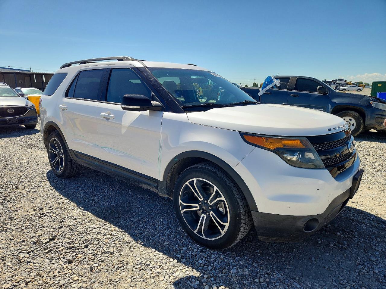 2015 Ford Explorer Sport White vin: 1FM5K8GT2FGC38717