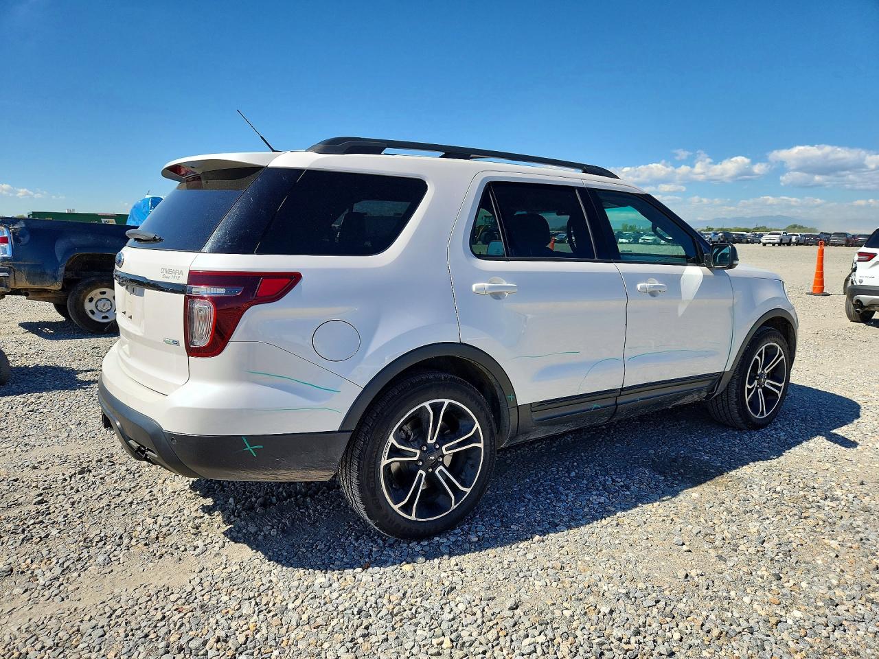 2015 Ford Explorer Sport White vin: 1FM5K8GT2FGC38717