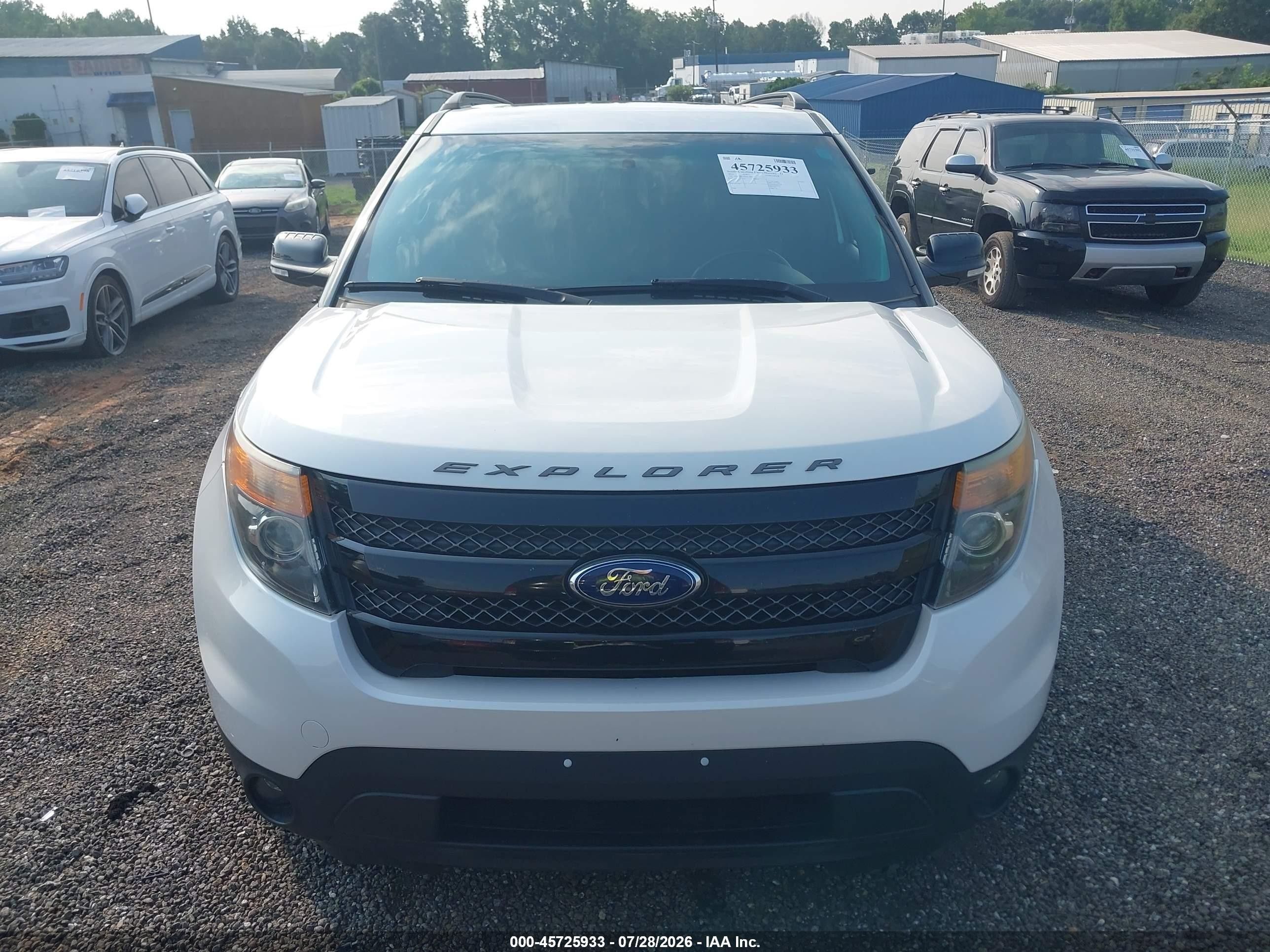2015 Ford Explorer Sport White vin: 1FM5K8GT2FGC56943
