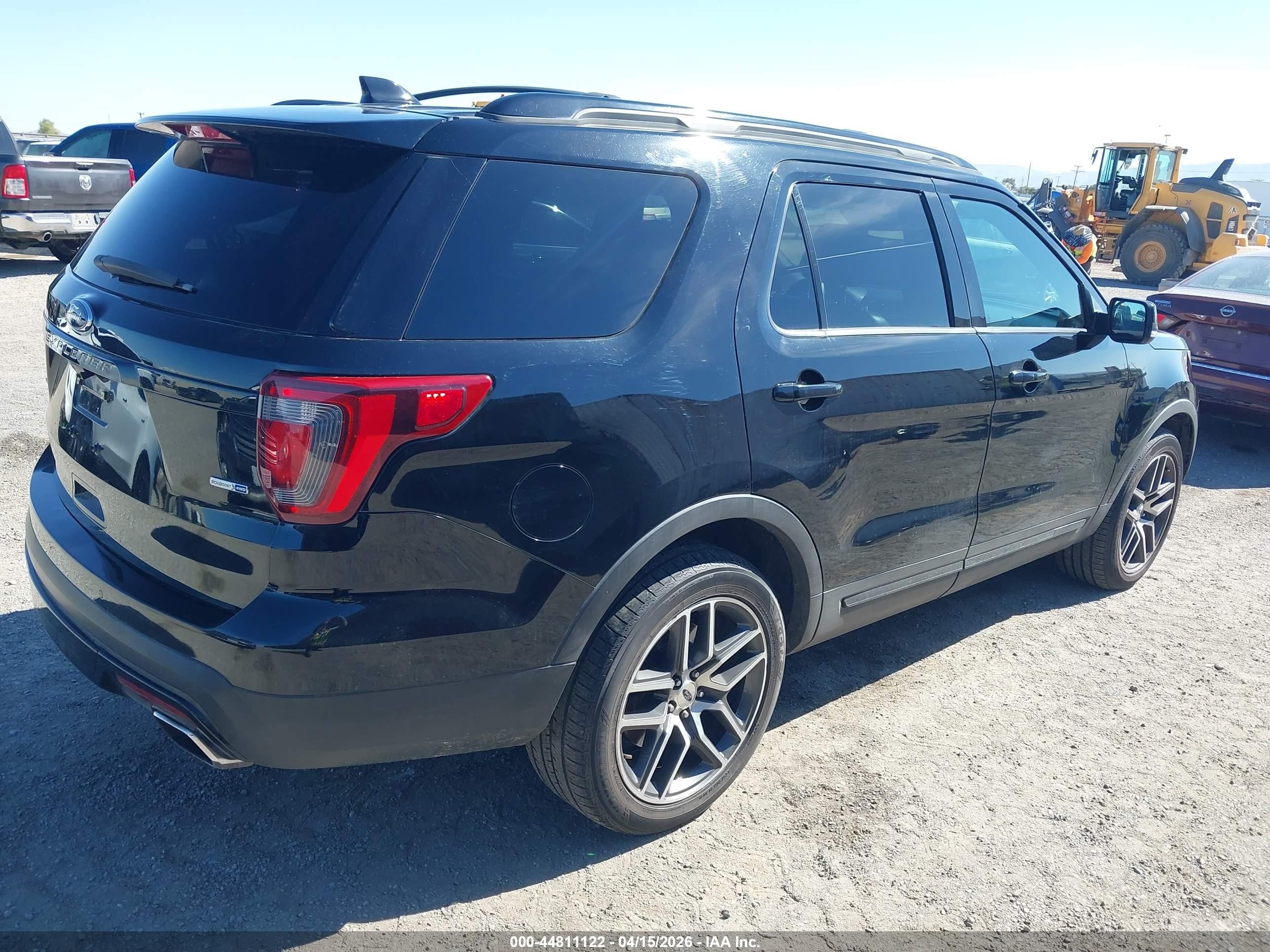 2016 Ford Explorer Sport Черный vin: 1FM5K8GT2GGB44290