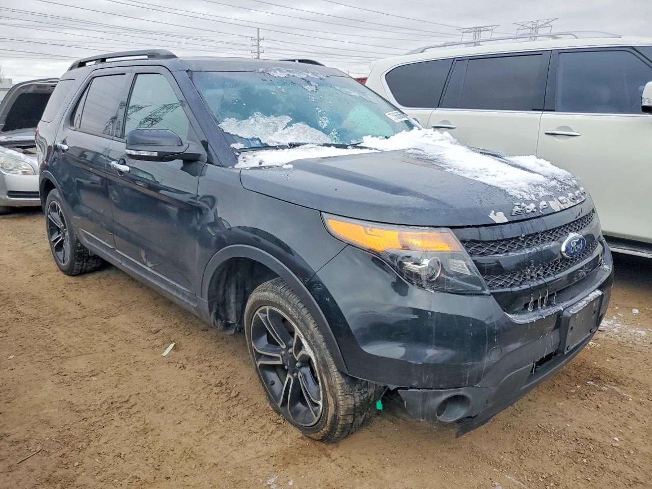 2013 Ford Explorer Sport Black vin: 1FM5K8GT3DGB29311