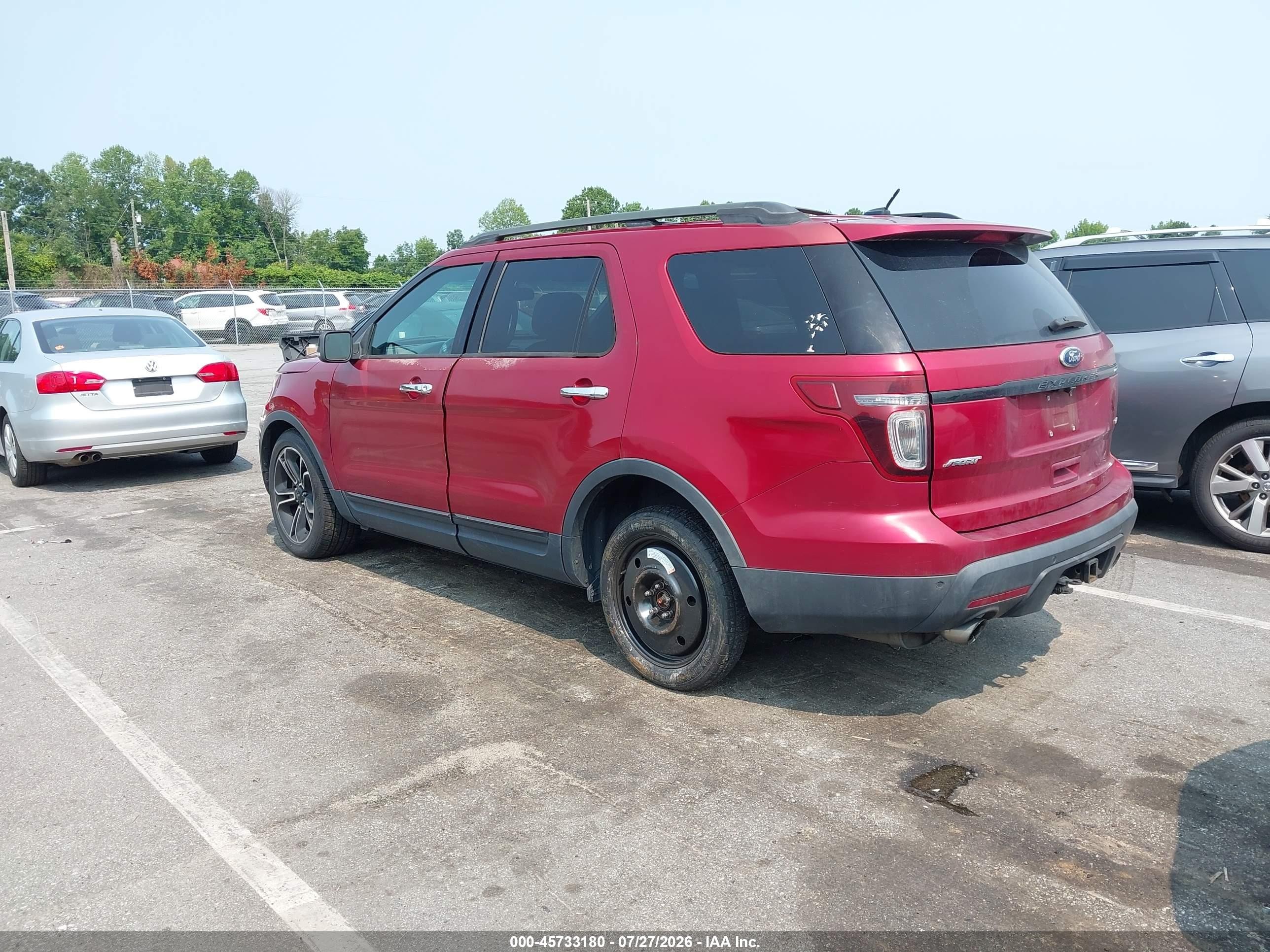 2013 Ford Explorer Sport Maroon vin: 1FM5K8GT3DGC03939