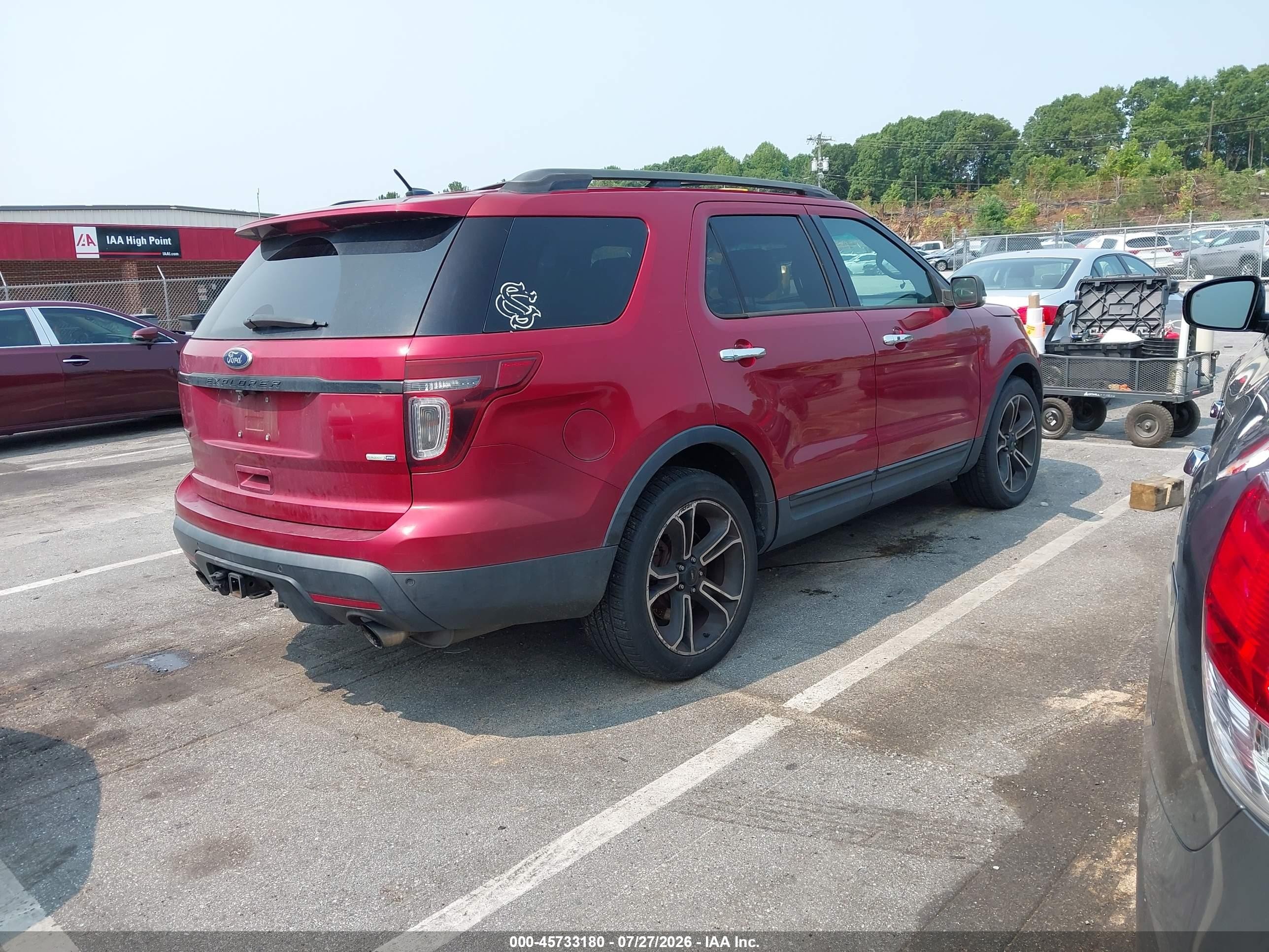 2013 Ford Explorer Sport Maroon vin: 1FM5K8GT3DGC03939