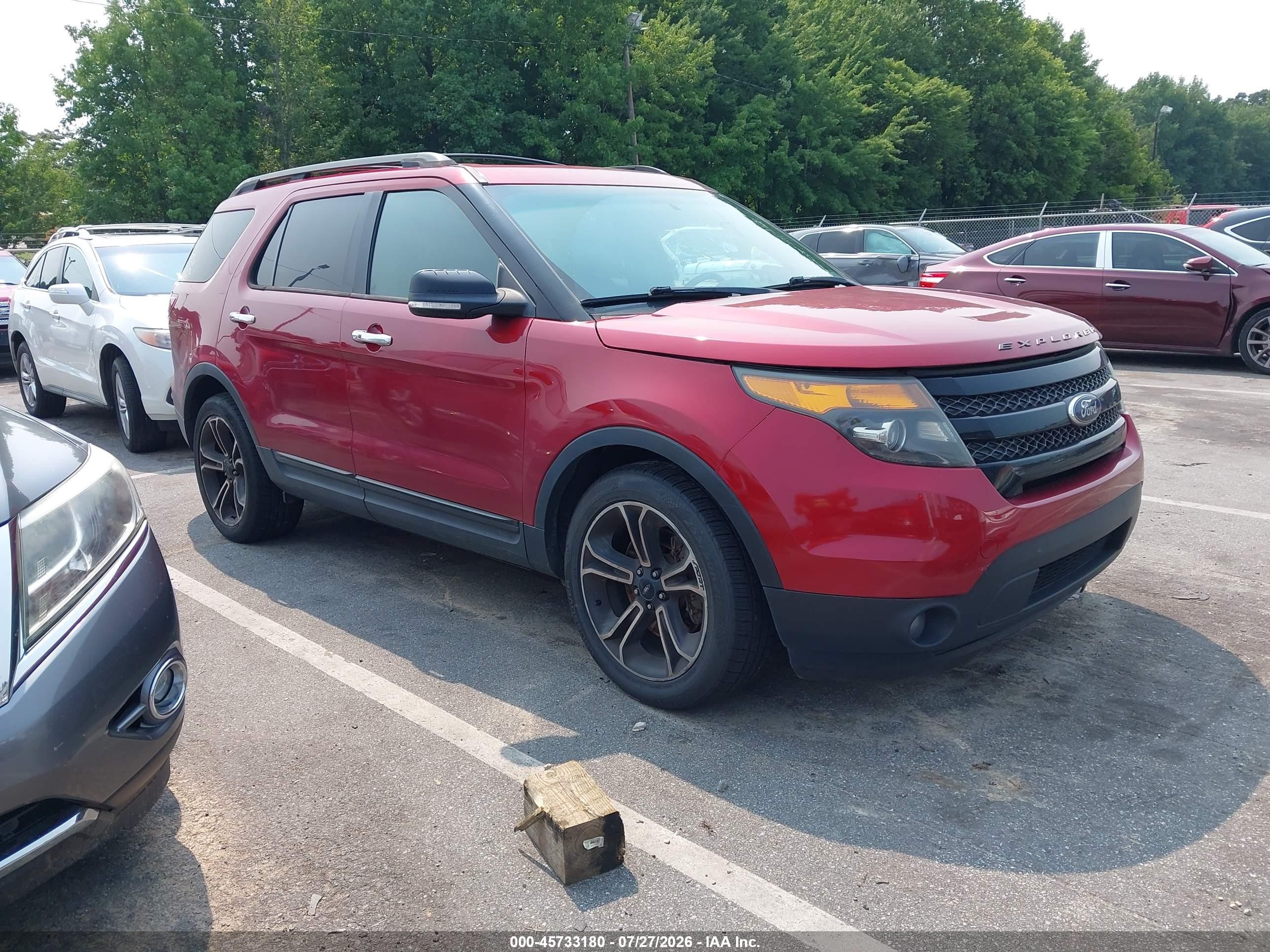 2013 Ford Explorer Sport Maroon vin: 1FM5K8GT3DGC03939