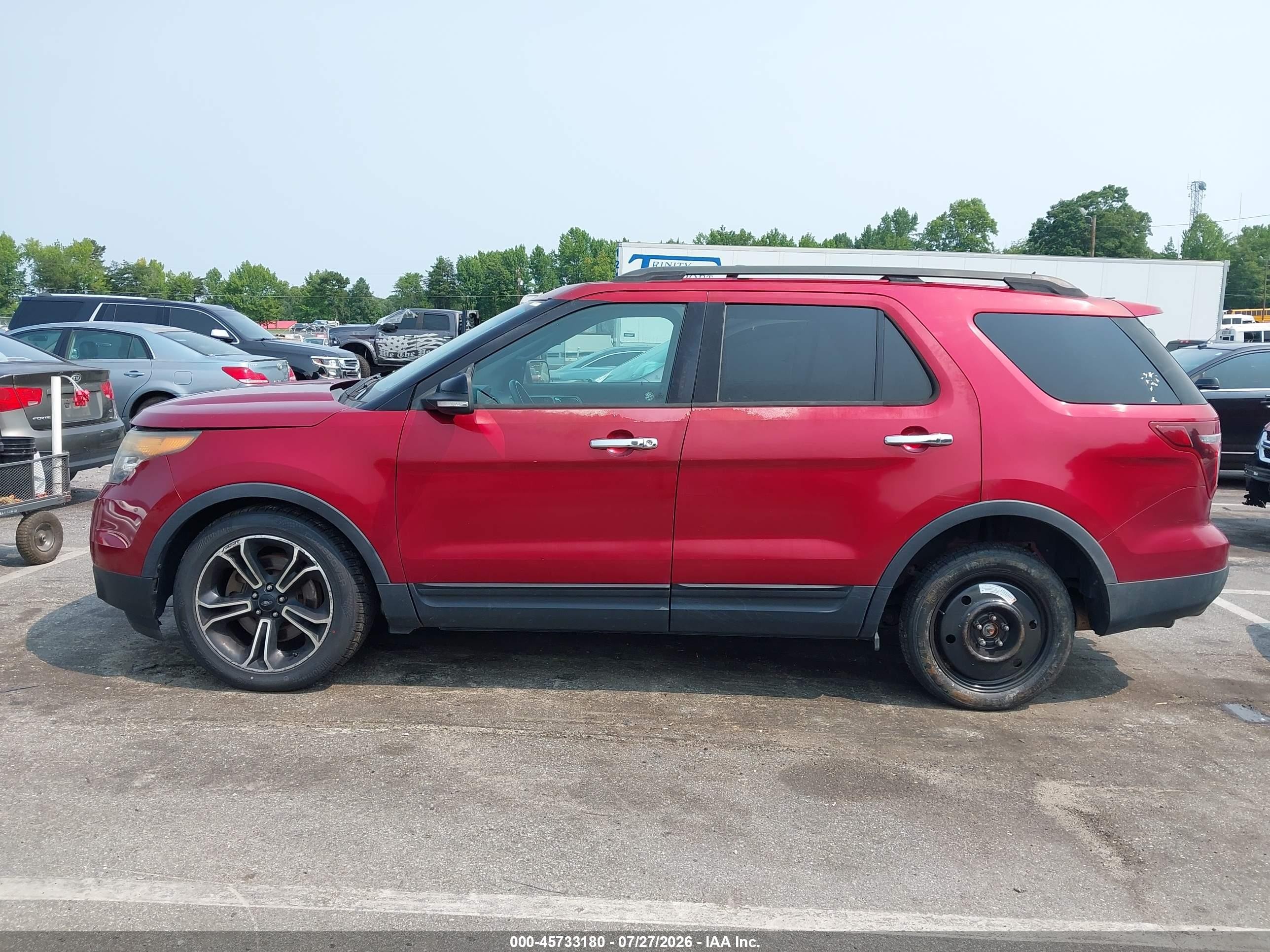 2013 Ford Explorer Sport Maroon vin: 1FM5K8GT3DGC03939
