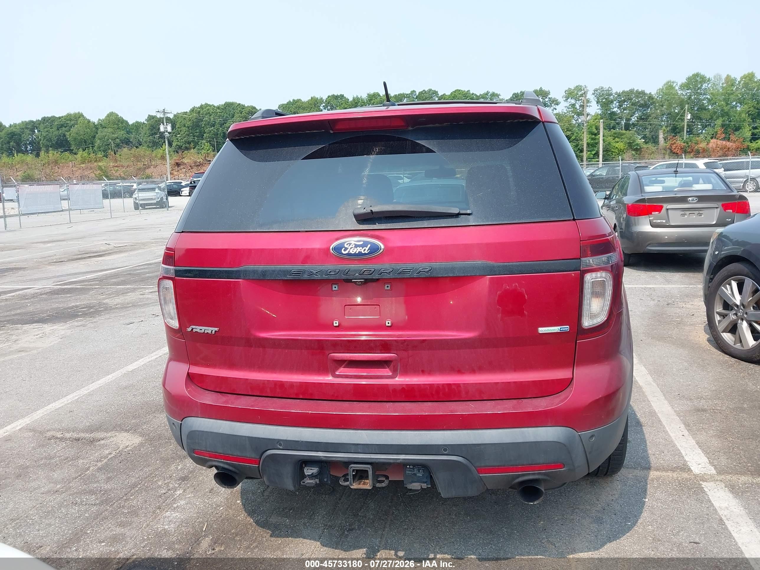 2013 Ford Explorer Sport Maroon vin: 1FM5K8GT3DGC03939